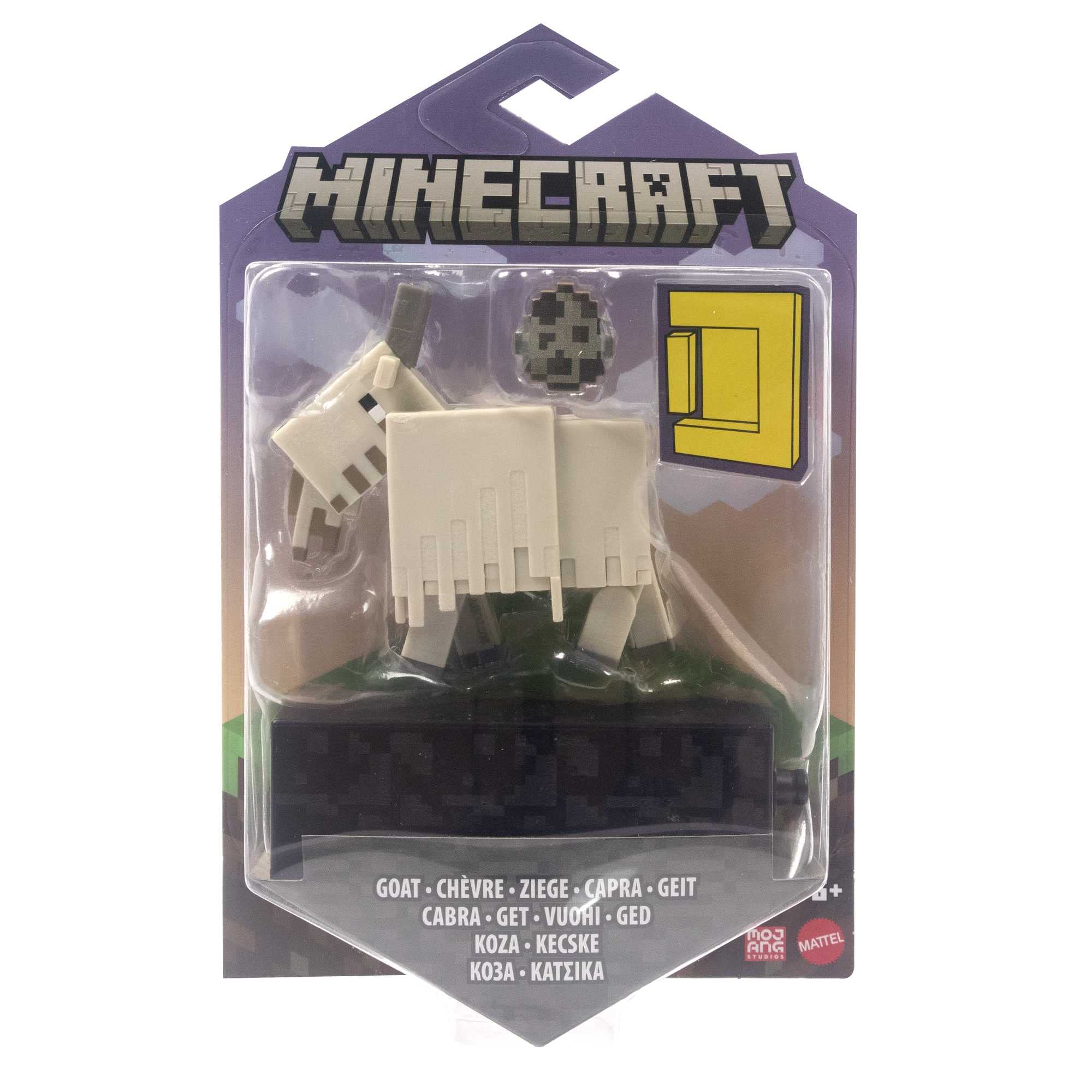 Minecraft Capra Action Figure 8 cm con Pezzo Portale e Accessorio – Dai 6 Anni