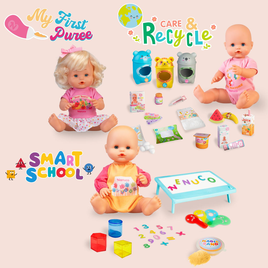 Nenuco Care & Recycle Bambola Ecologica con Accessori