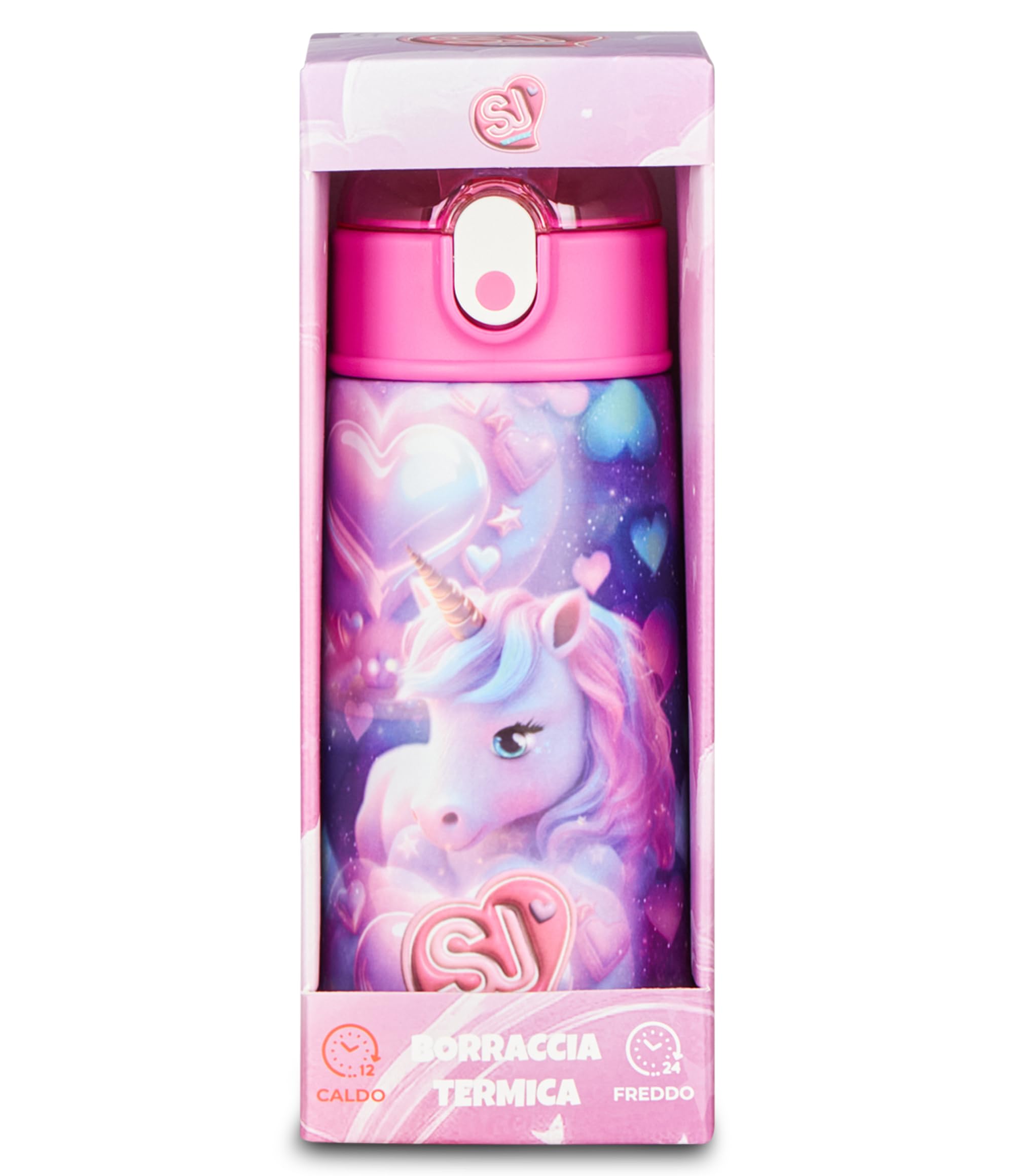 Borraccia Termica SJ Gang 500 ml Multicolore Ragazza – Acciaio Inox BPA Free | Scuola e Sport