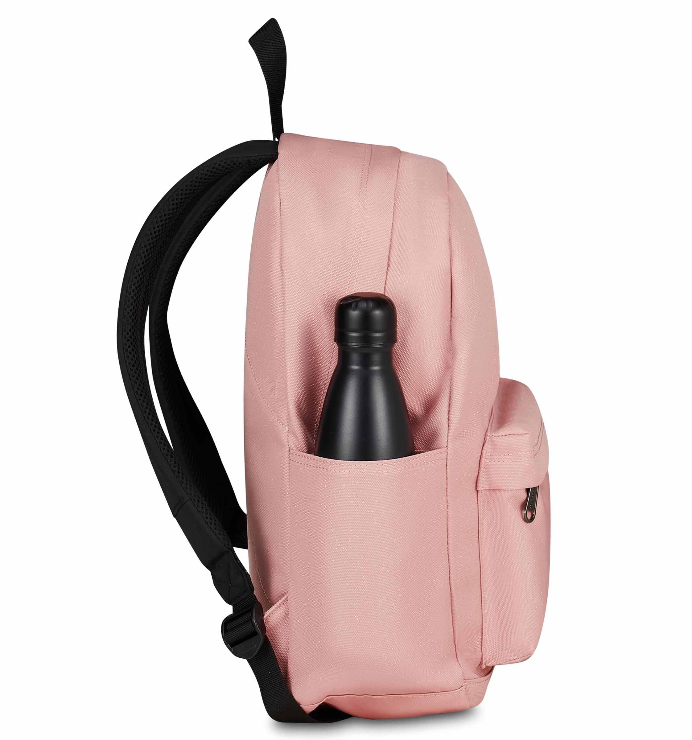 Zaino Invicta Carlson Rosa Scintillante 24 L – Mono Scomparto con Tasca PC | Medie e Superiori