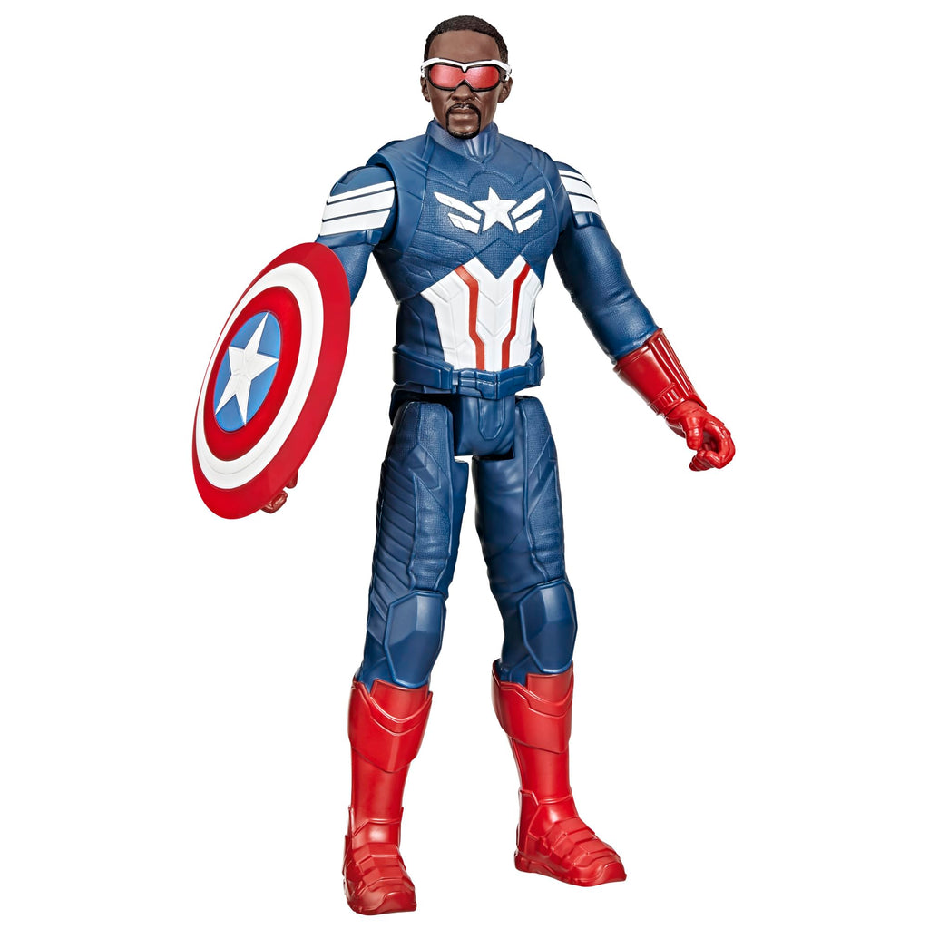 Captain America Titan Hero Series 30 cm – Action Figure Brave New World con Scudo | Marvel