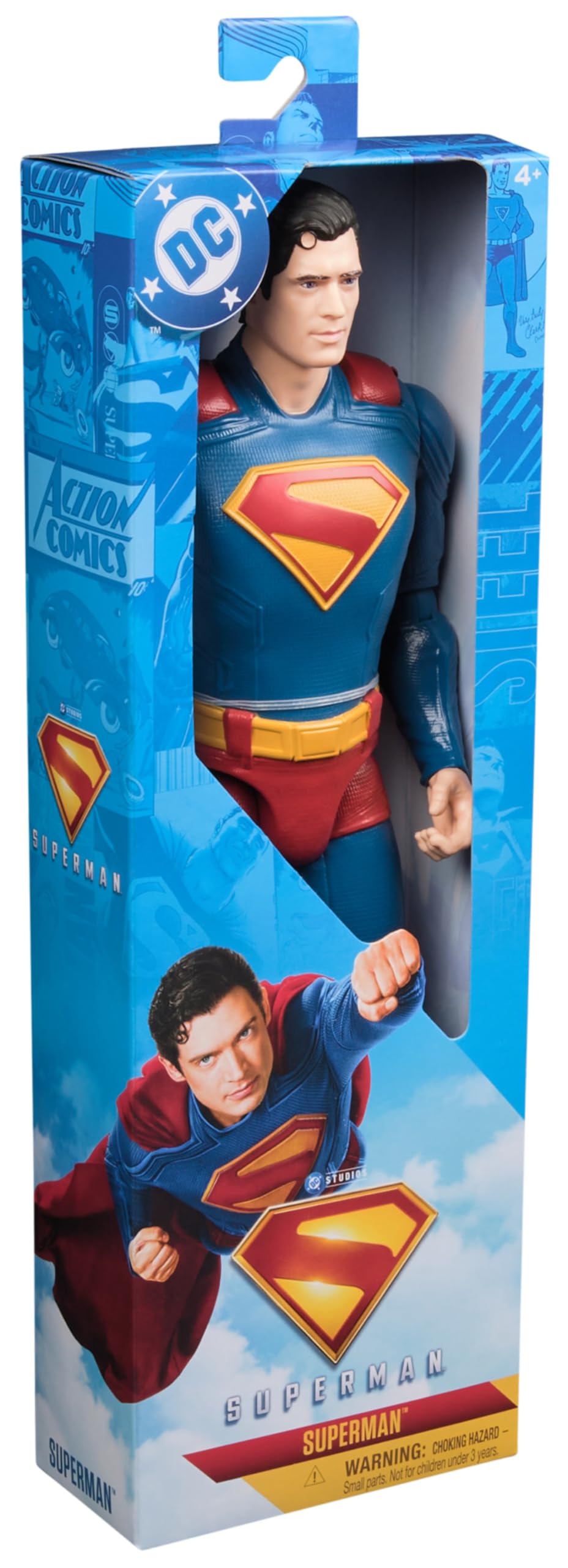 DC Comics Superman – Action Figure 30 cm con 11 Punti di Articolazione | Gioco di Finzione | Dai 4 Anni