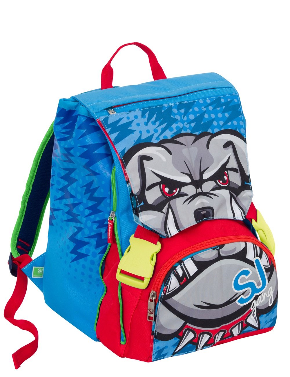 Seven SJ Animals Zaino Espandibile Flip System Squalo e Cane – Blu 28L