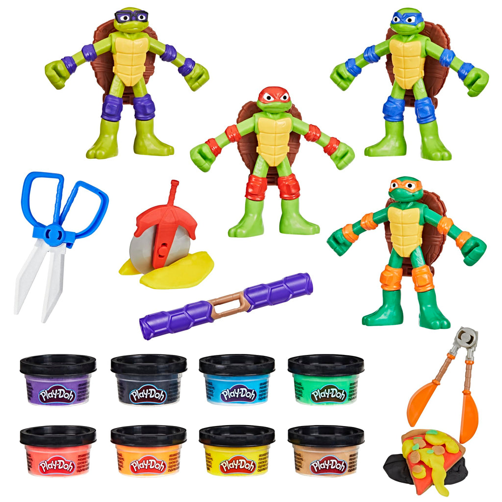 Play-Doh Tartarughe Ninja Cowabunga Creations – 4 Personaggi Modellabili