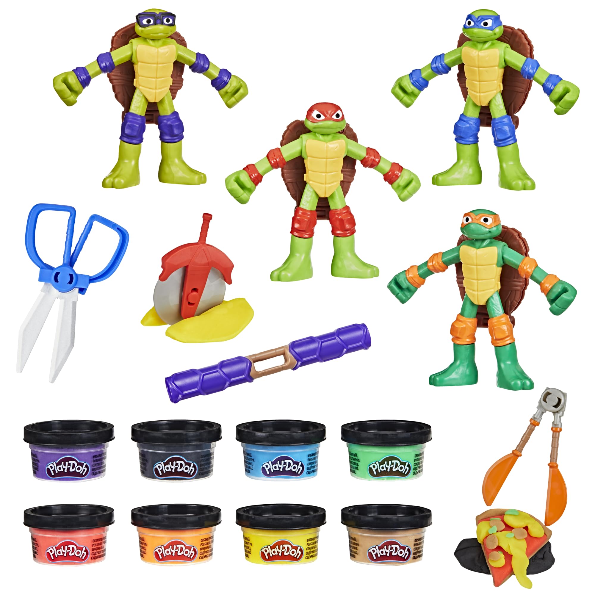 Play-Doh Tartarughe Ninja Cowabunga Creations – 4 Personaggi Modellabili