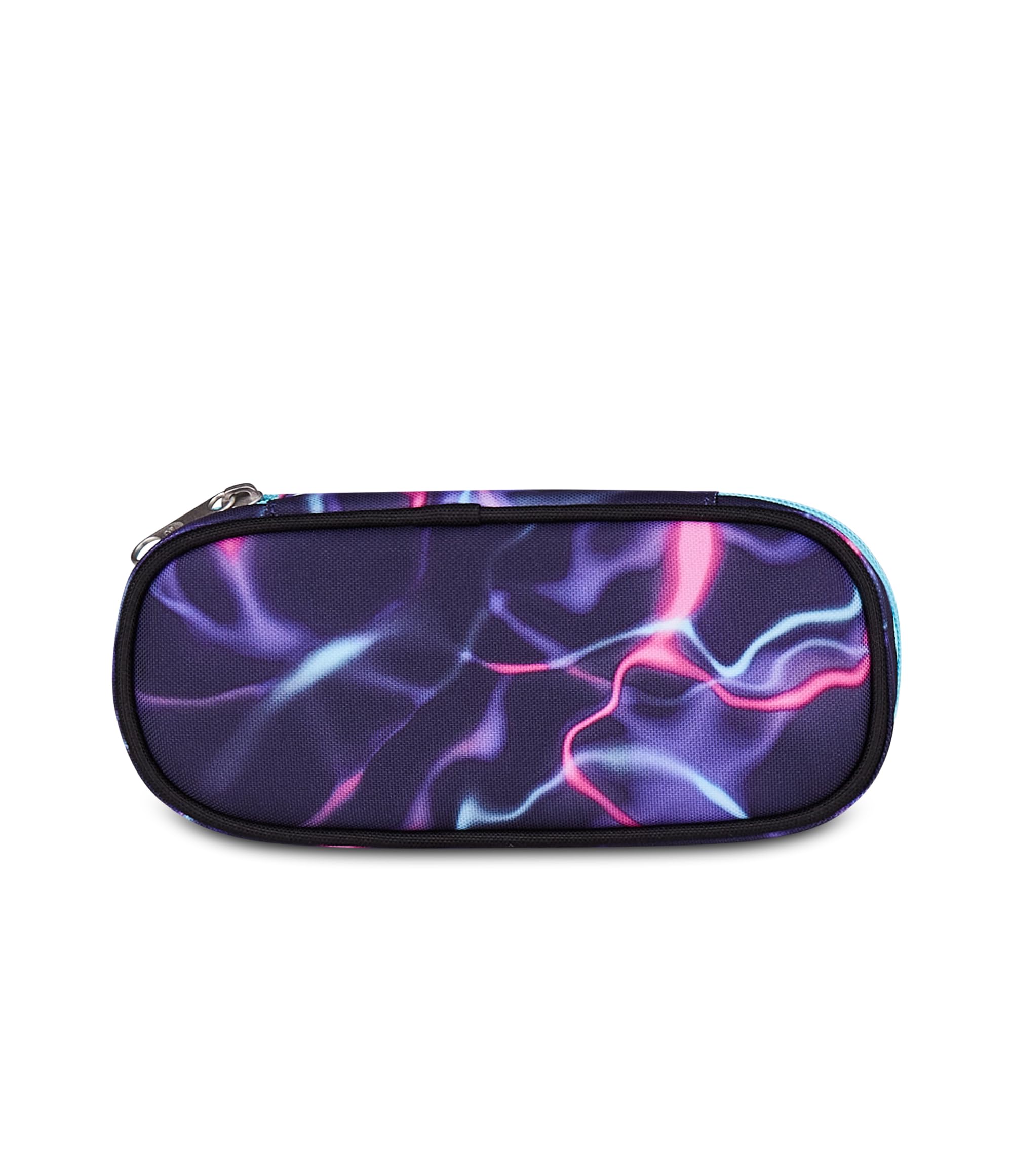 Seven Portapenne Round Plus ElectricVibe Girl – Astuccio Ovale Viola con Taschino e Elastici | Scuola Media e Superiore