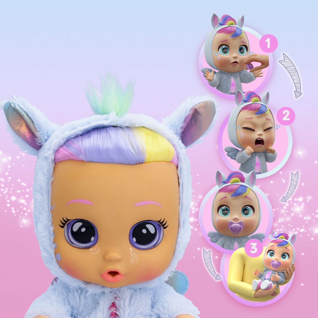 Cry Babies Dressy Fantasy Jenna Bambola Interattiva con Lacrime Vere