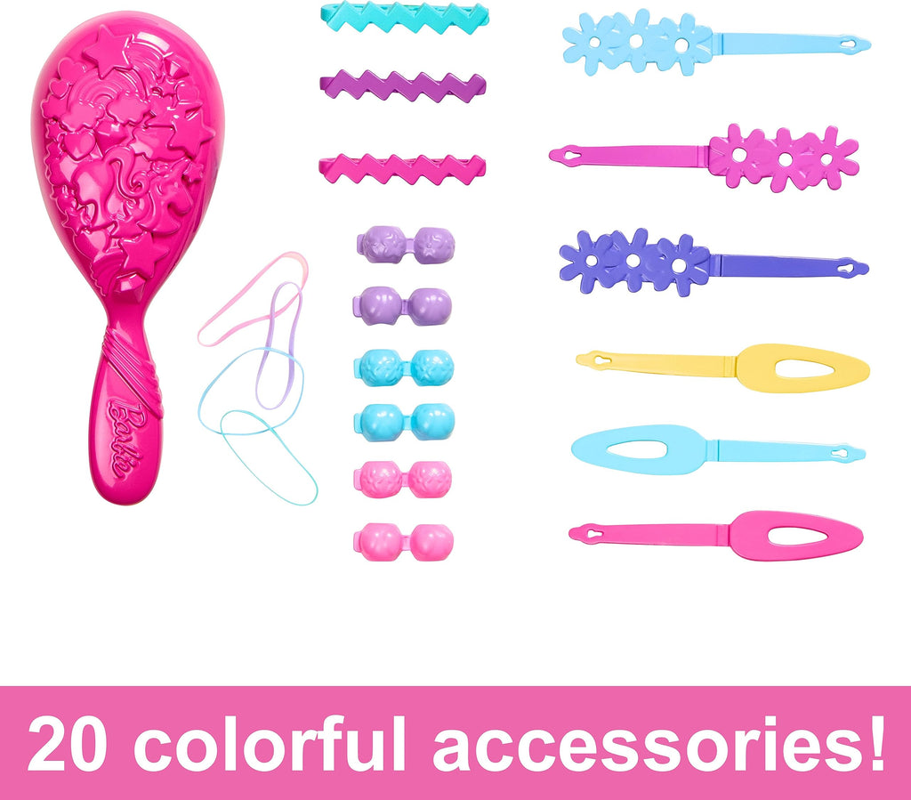 Barbie Testa per Acconciature – Capelli Biondi con 20 Accessori Colorati | Gioco Creativo | Idea Regalo