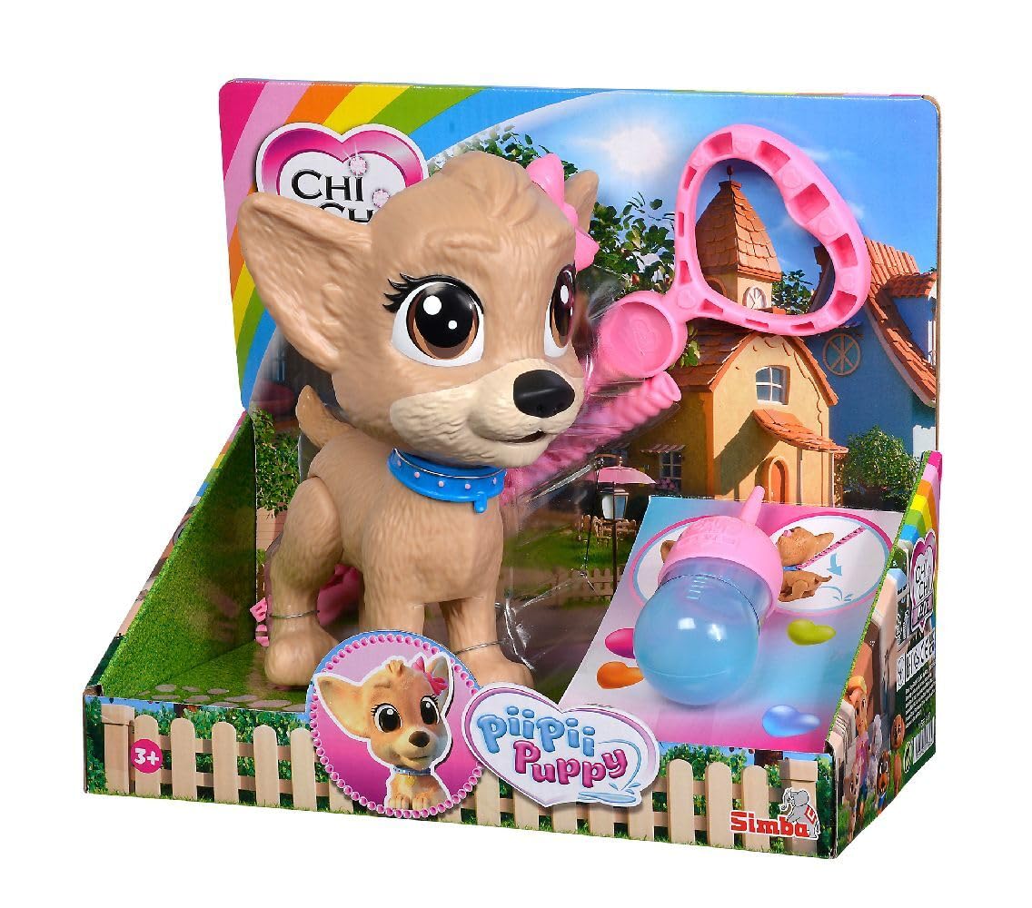 Simba ChiChi Love PiiPii Puppy – Cagnolino Interattivo 20 cm da Portare a Spasso | Dai 3 Anni