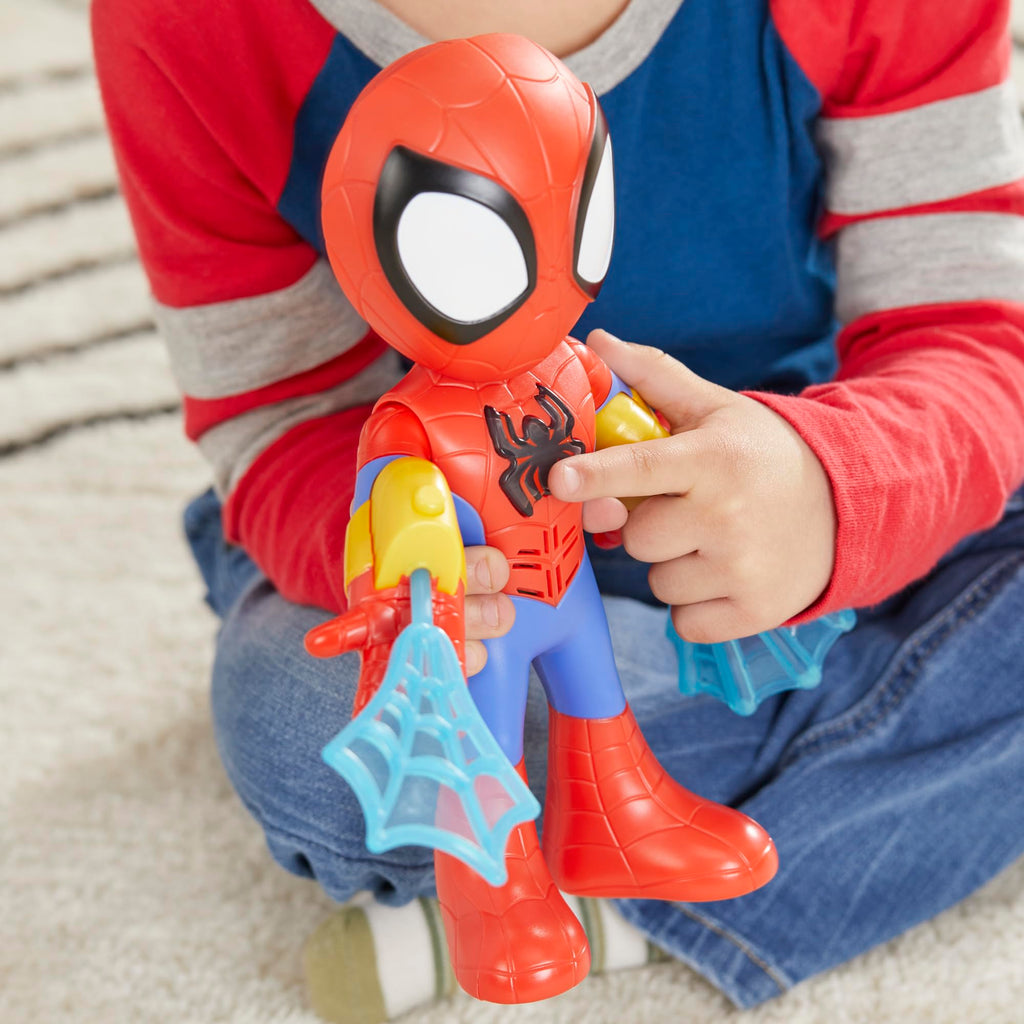 Spidey e i Suoi Fantastici Amici – Tuta Elettronica Action Figure Interattiva 25 cm | Luci, Suoni e Lancia-Ragnatele | Marvel