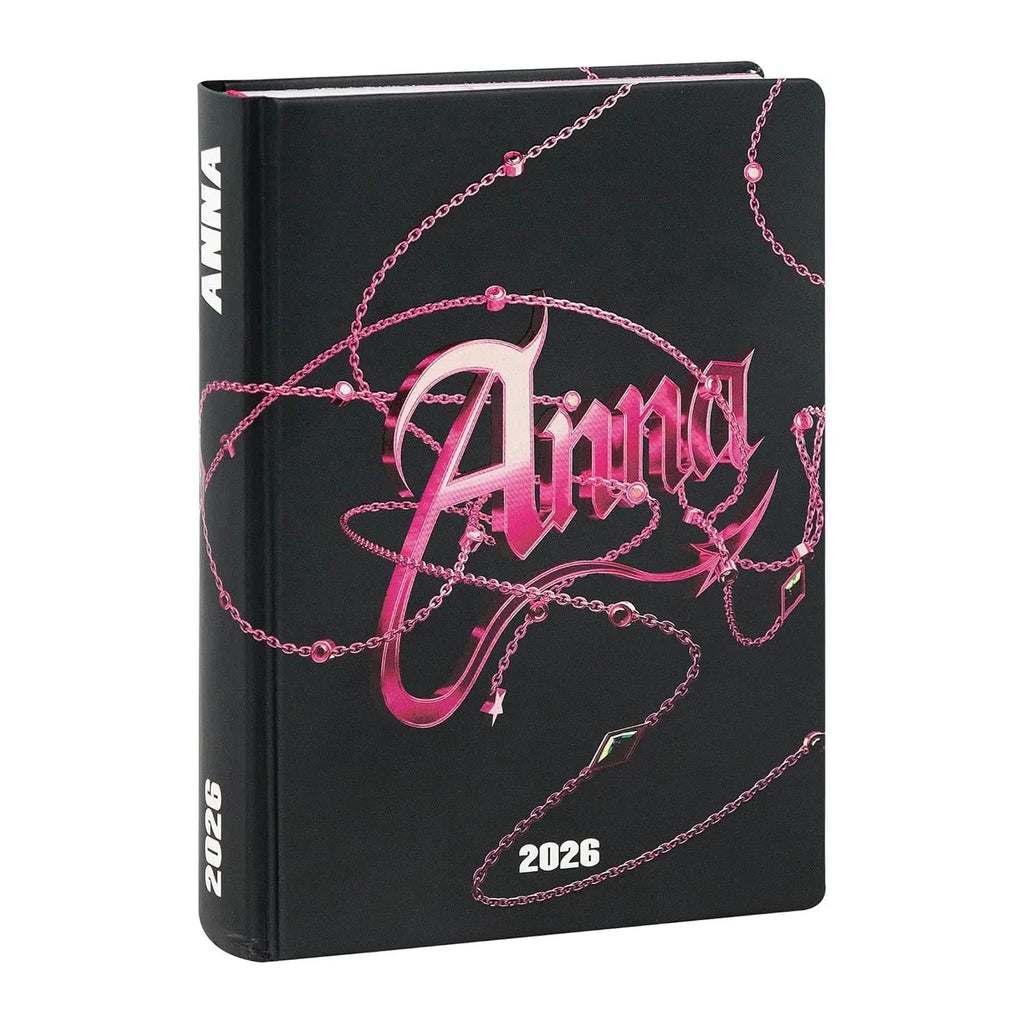 Diario Scuola PRESTIGE & DELUXE Anna 2025-2026 – 16 Mesi, 12x16,5 cm + Portachiavi e Penna