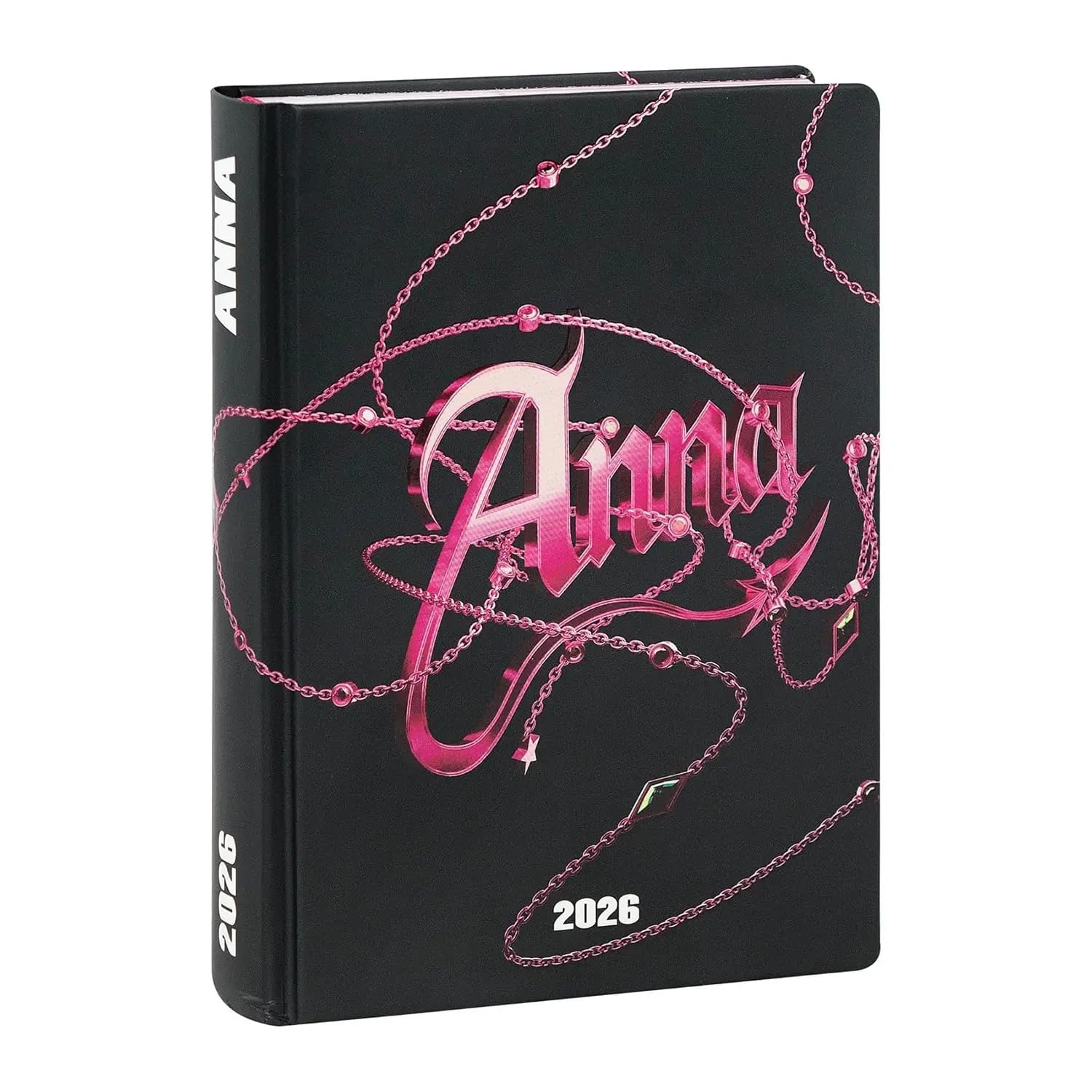Diario Scuola PRESTIGE & DELUXE Anna 2025-2026 – 16 Mesi, 12x16,5 cm + Portachiavi e Penna