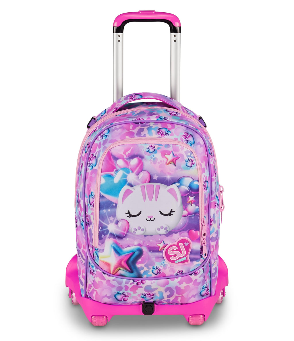 SJ Gang Trolley Jack 8 Ruote Glowcat Rosa 34L – 3 in 1 Scomponibile