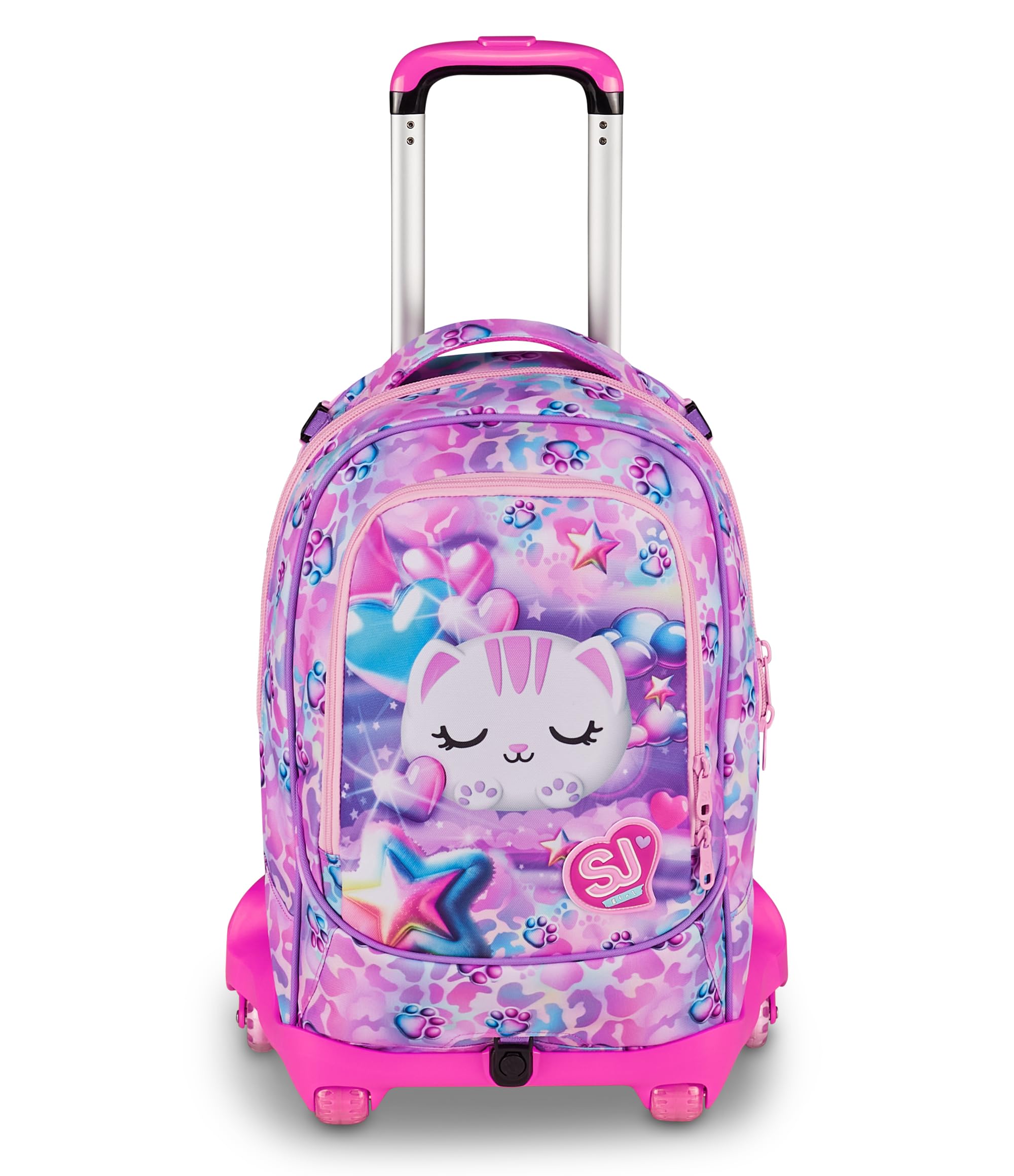 SJ Gang Trolley Jack 8 Ruote Glowcat Rosa 34L – 3 in 1 Scomponibile