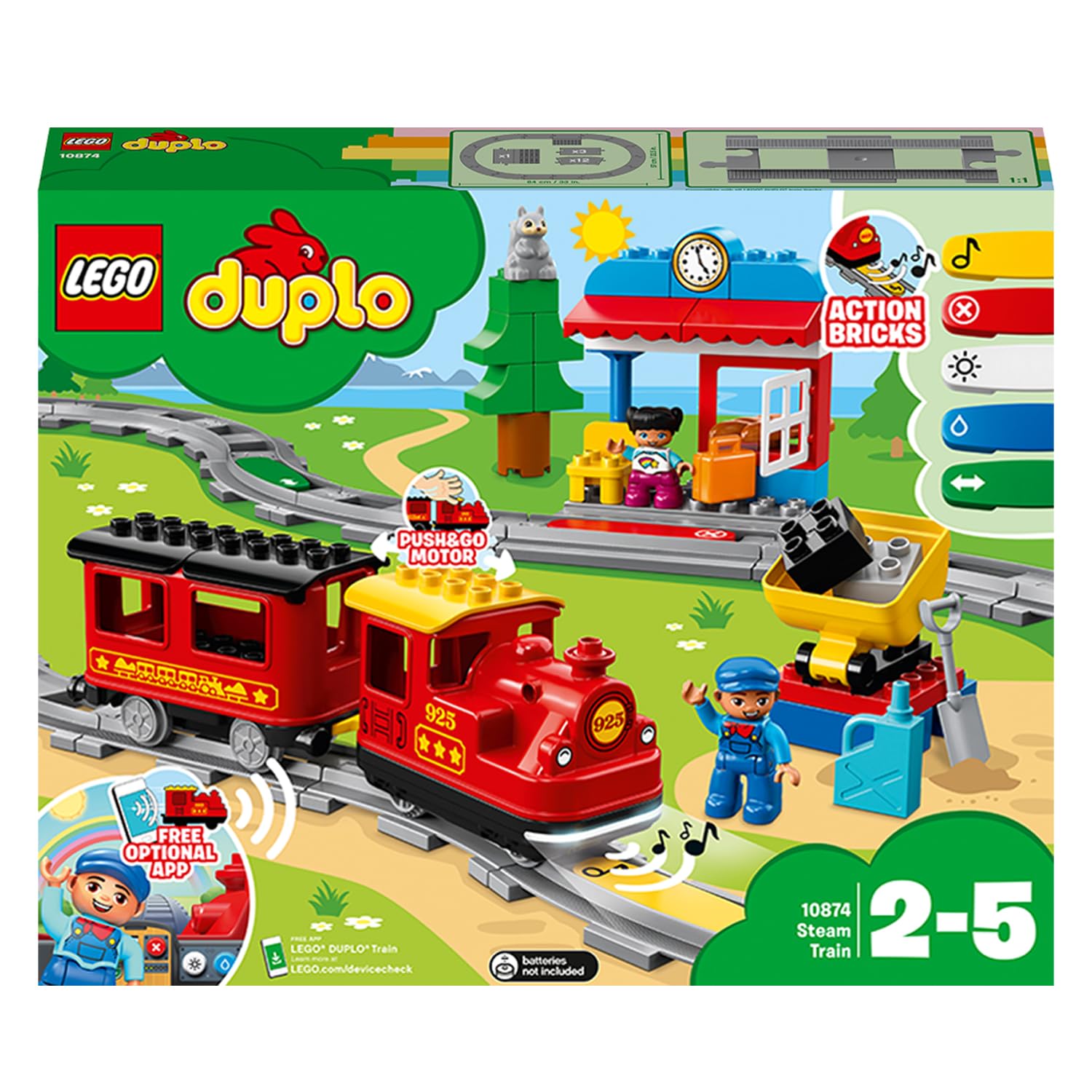 LEGO DUPLO 10874 Treno a Vapore con Luci e Suoni – Dai 2 Anni