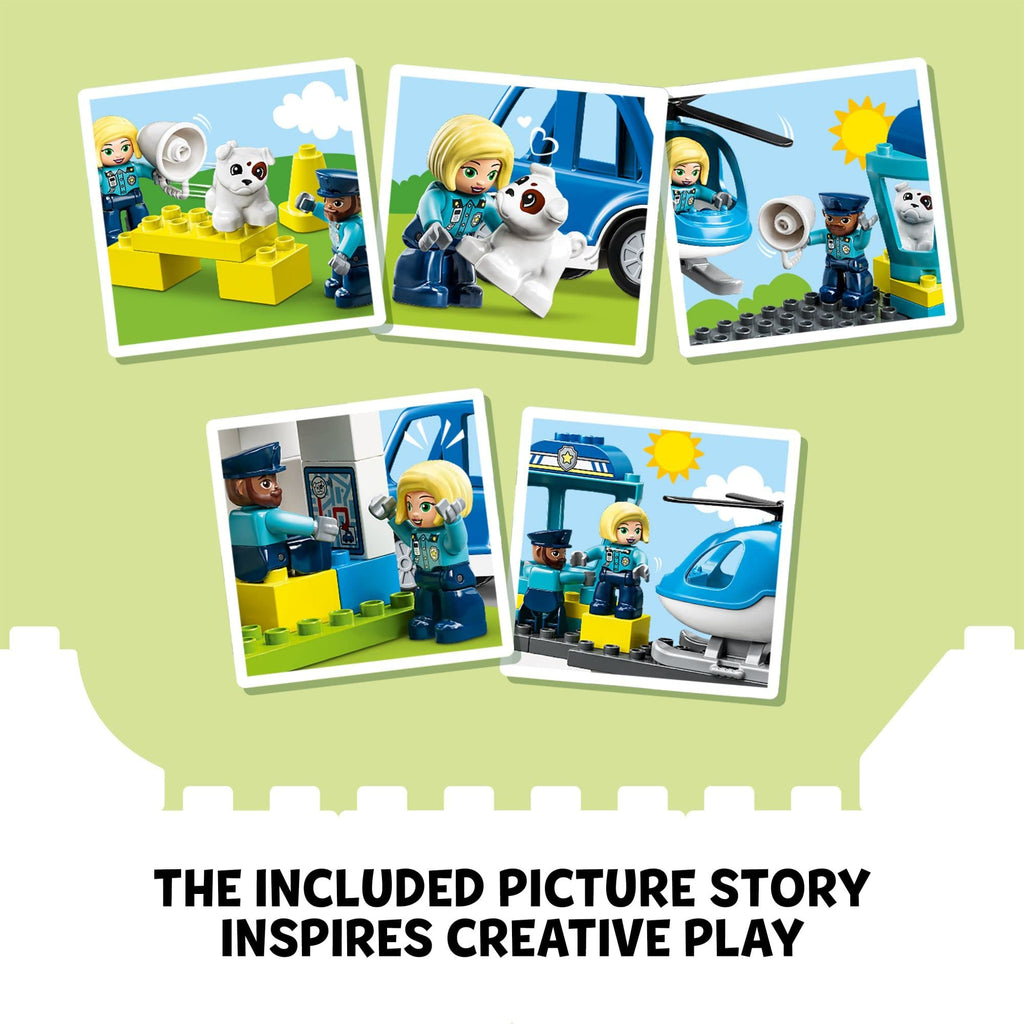 LEGO DUPLO 10959 Stazione di Polizia con Auto, Luci e Sirena – Dai 2 Anni