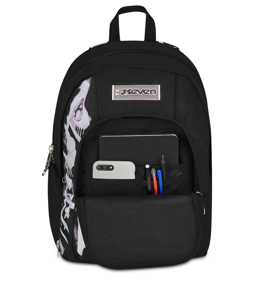 Seven Zaino Dual Detach Plumpy Line Boy Nero 32L – Doppio Scomparto