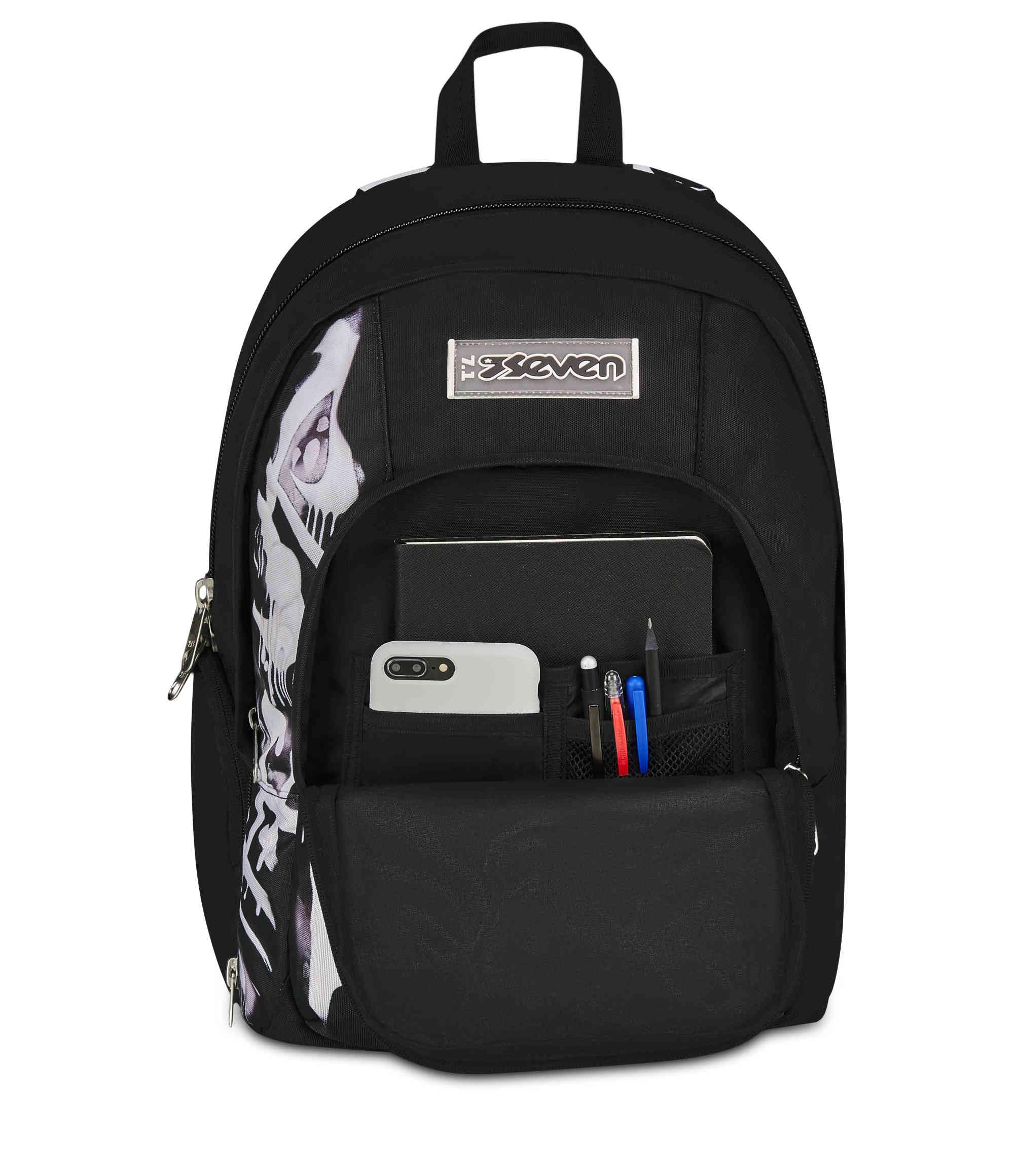 Seven Zaino Dual Detach Plumpy Line Boy Nero 32L – Doppio Scomparto
