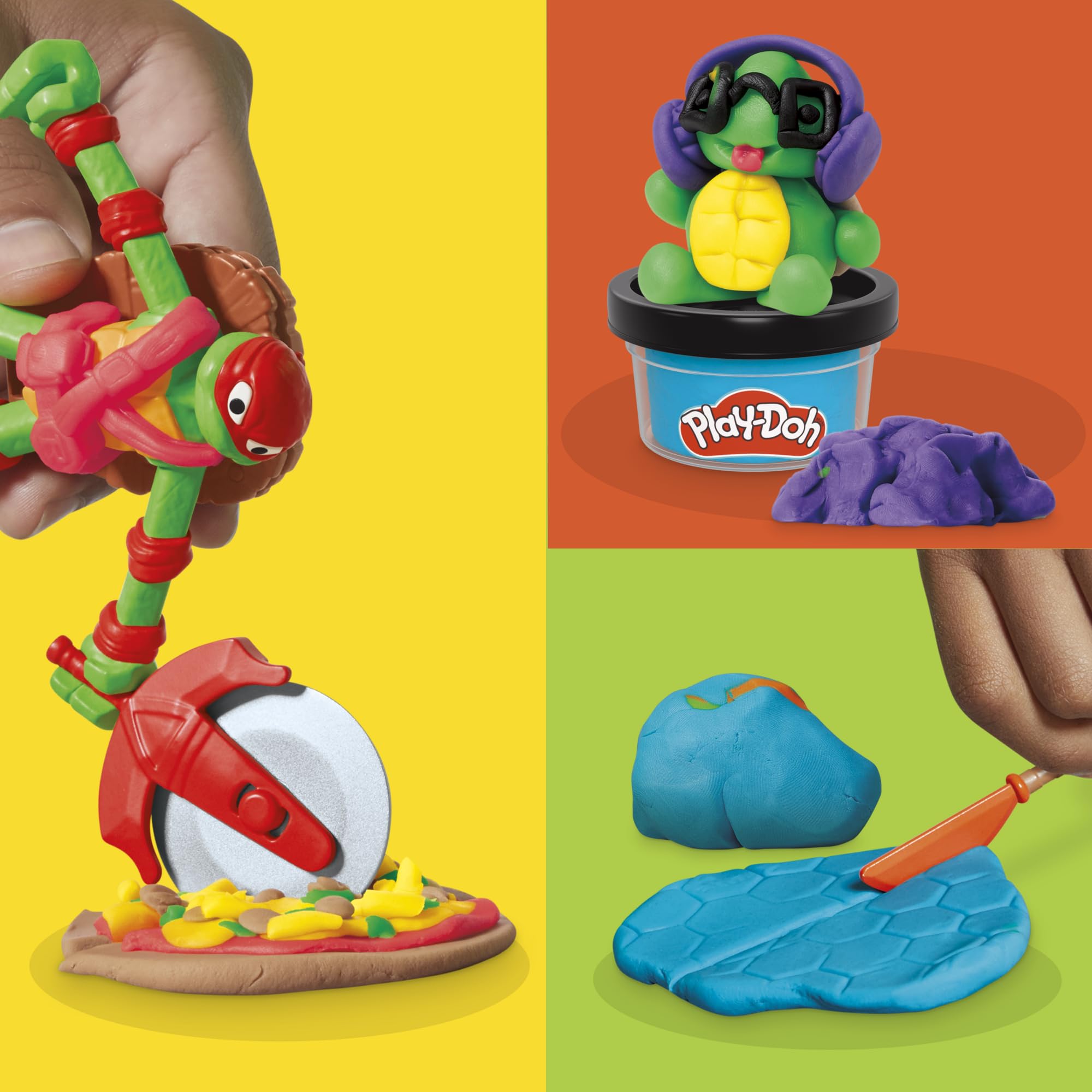 Play-Doh Tartarughe Ninja Cowabunga Creations – 4 Personaggi Modellabili
