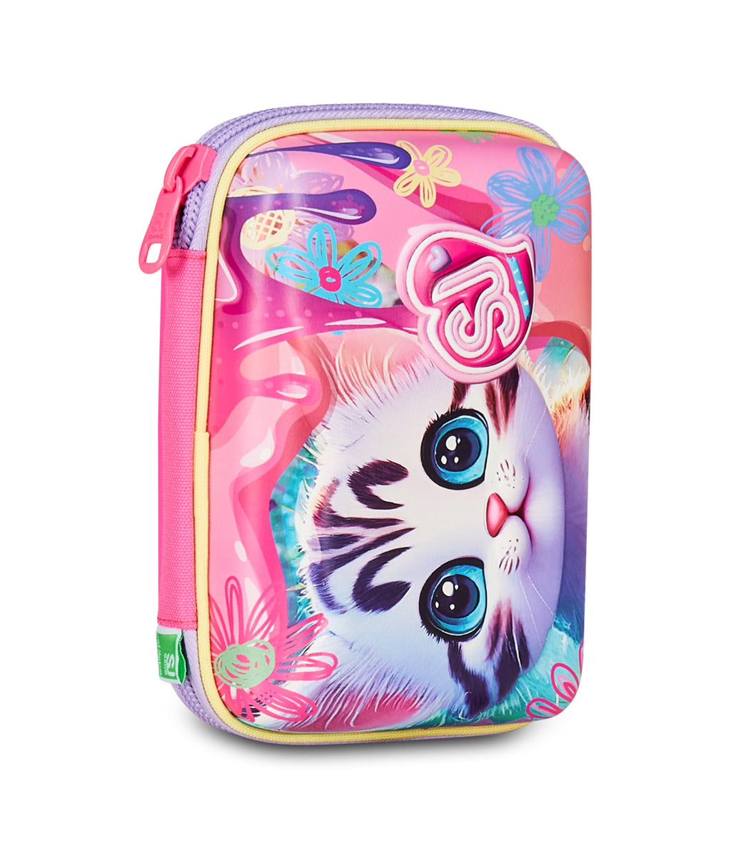 SJ Gang – Astuccio Speed Pad + Cat&Air Rosa | Mono Scomparto con Plance Amovibili | Completo di Penne e Colori | Scuola Elementare