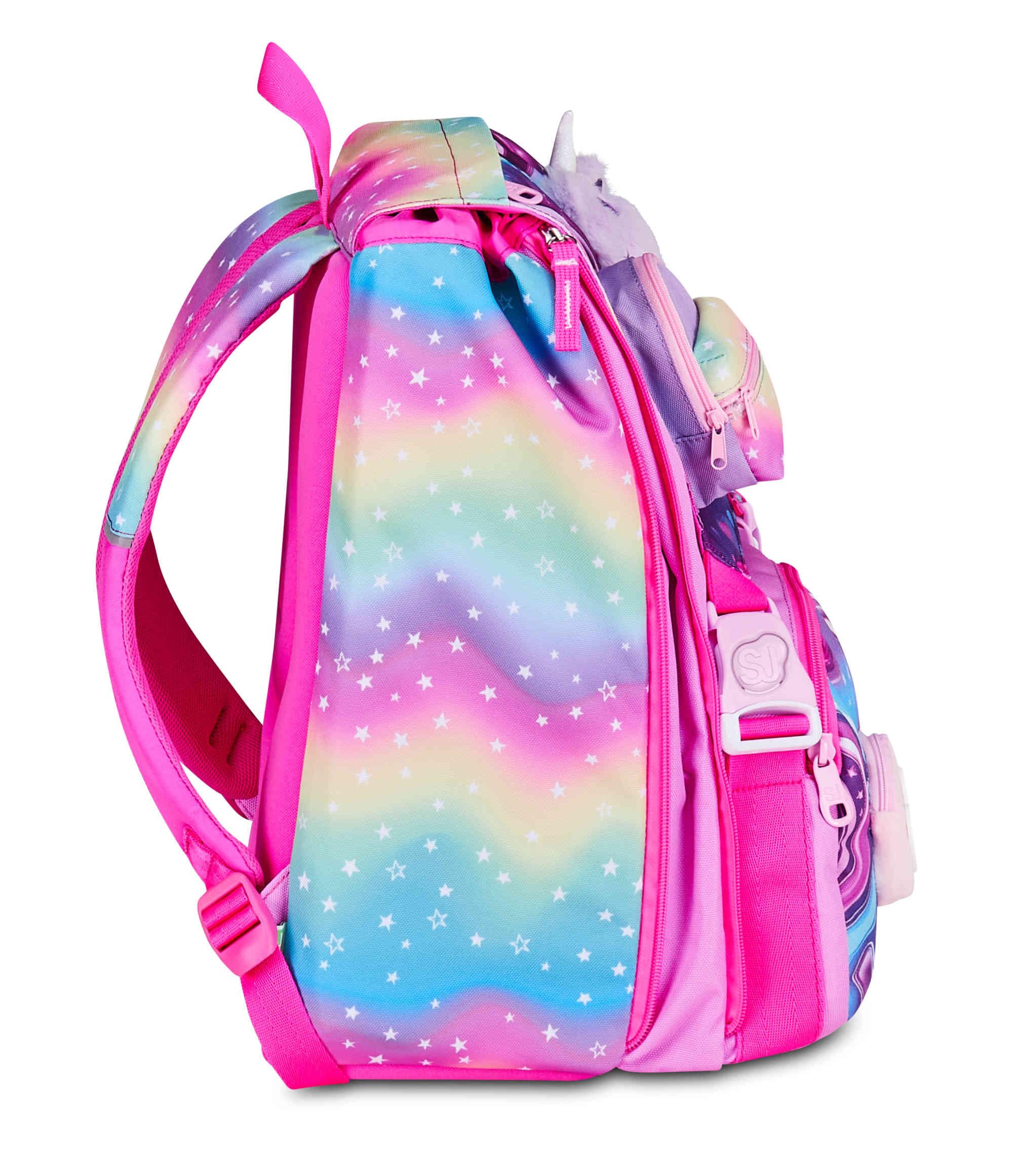 SJ Gang Zaino Estensibile Soft Pouch Girl Multicolore 24L – Unicorno Morbido