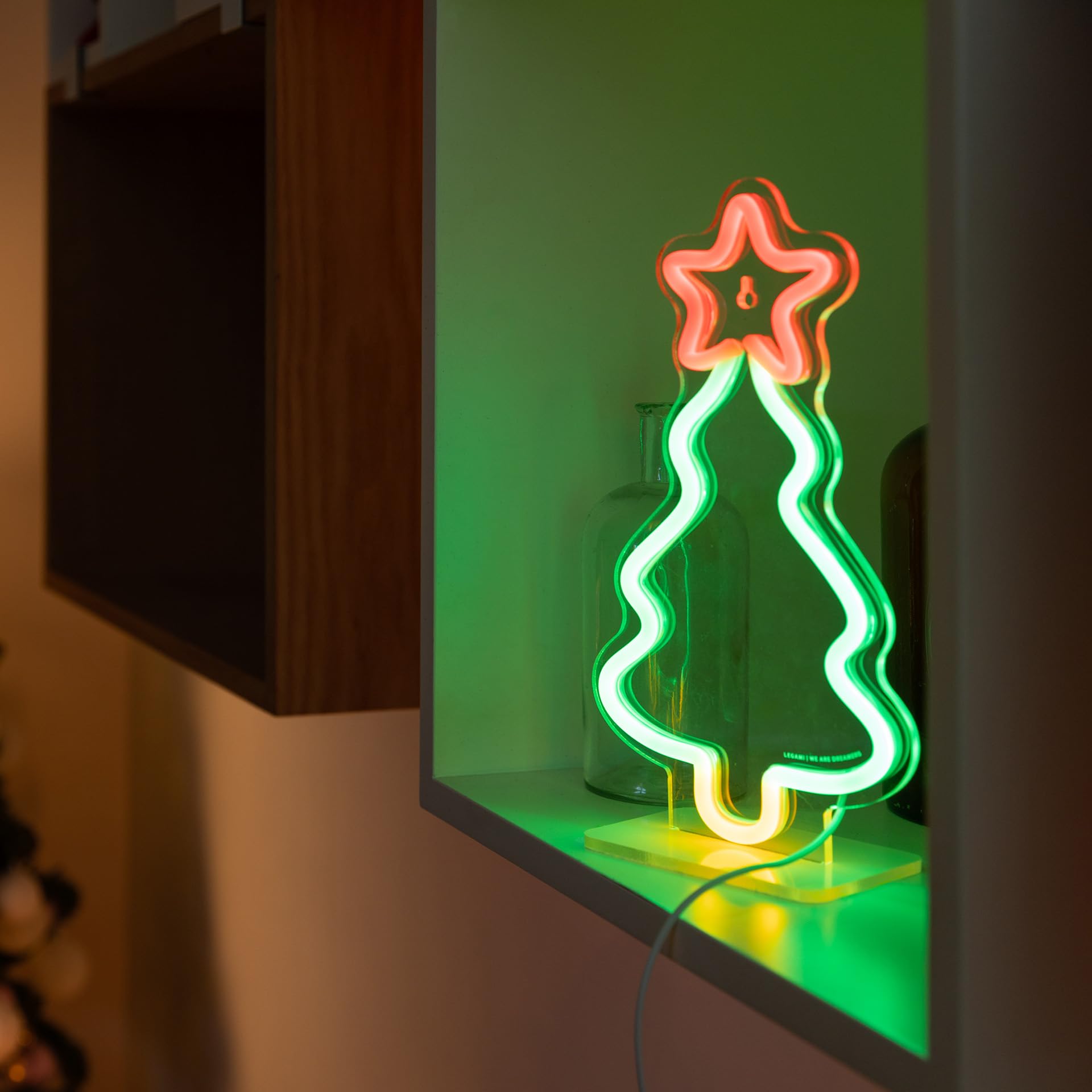 Legami Insegna Luminosa Neon Albero di Natale – Solo Uso Interno