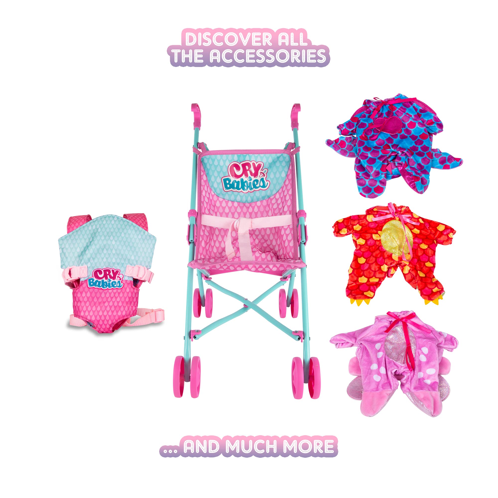 Cry Babies Dressy Fantasy Jenna Bambola Interattiva con Lacrime Vere