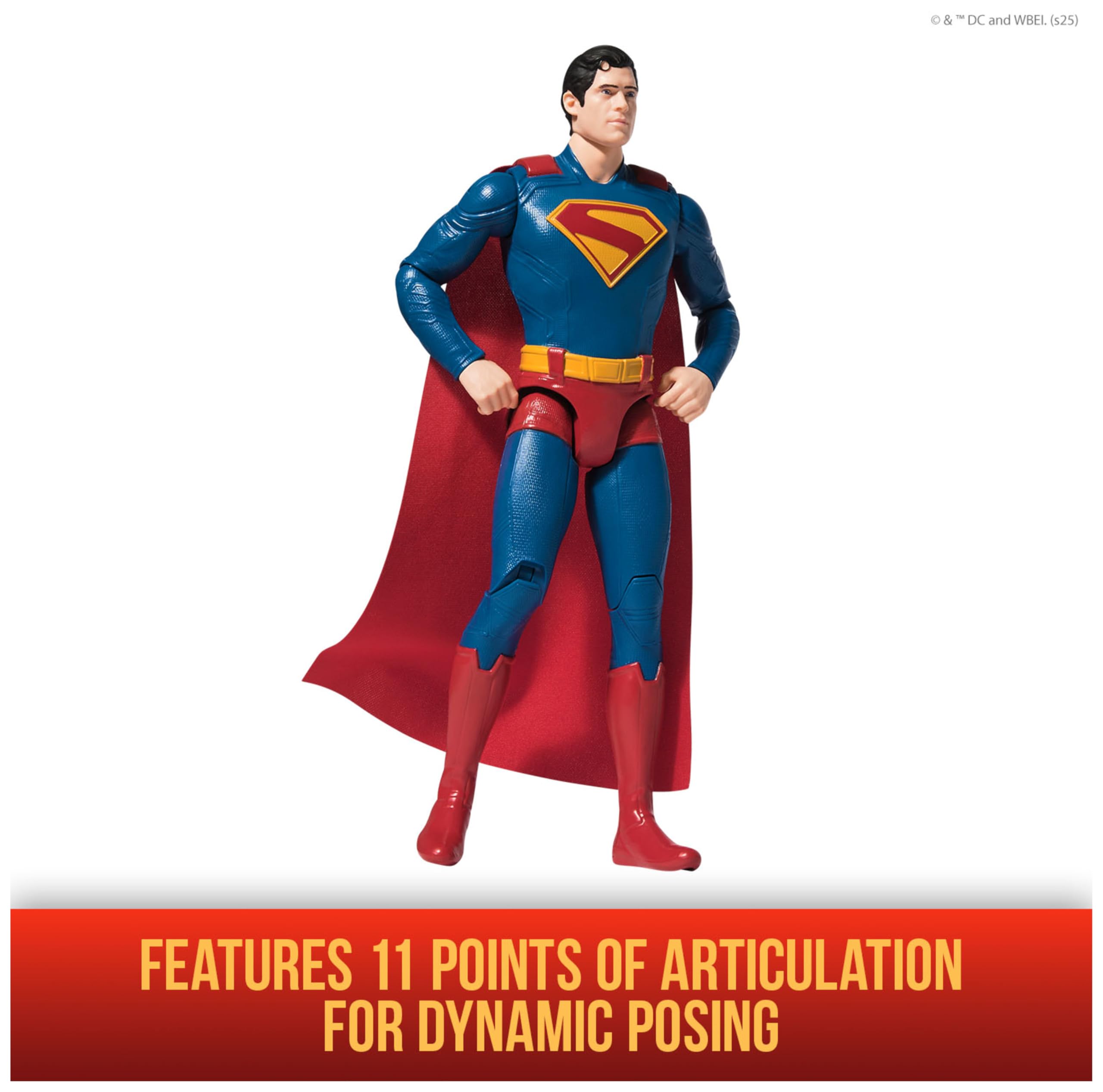 DC Comics Superman – Action Figure 30 cm con 11 Punti di Articolazione | Gioco di Finzione | Dai 4 Anni