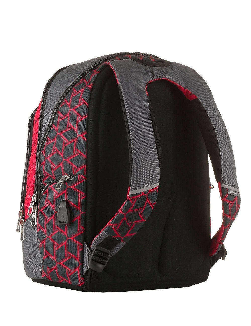 Seven Zaino Scuola Advanced Says Boy – Grigio e Rosso