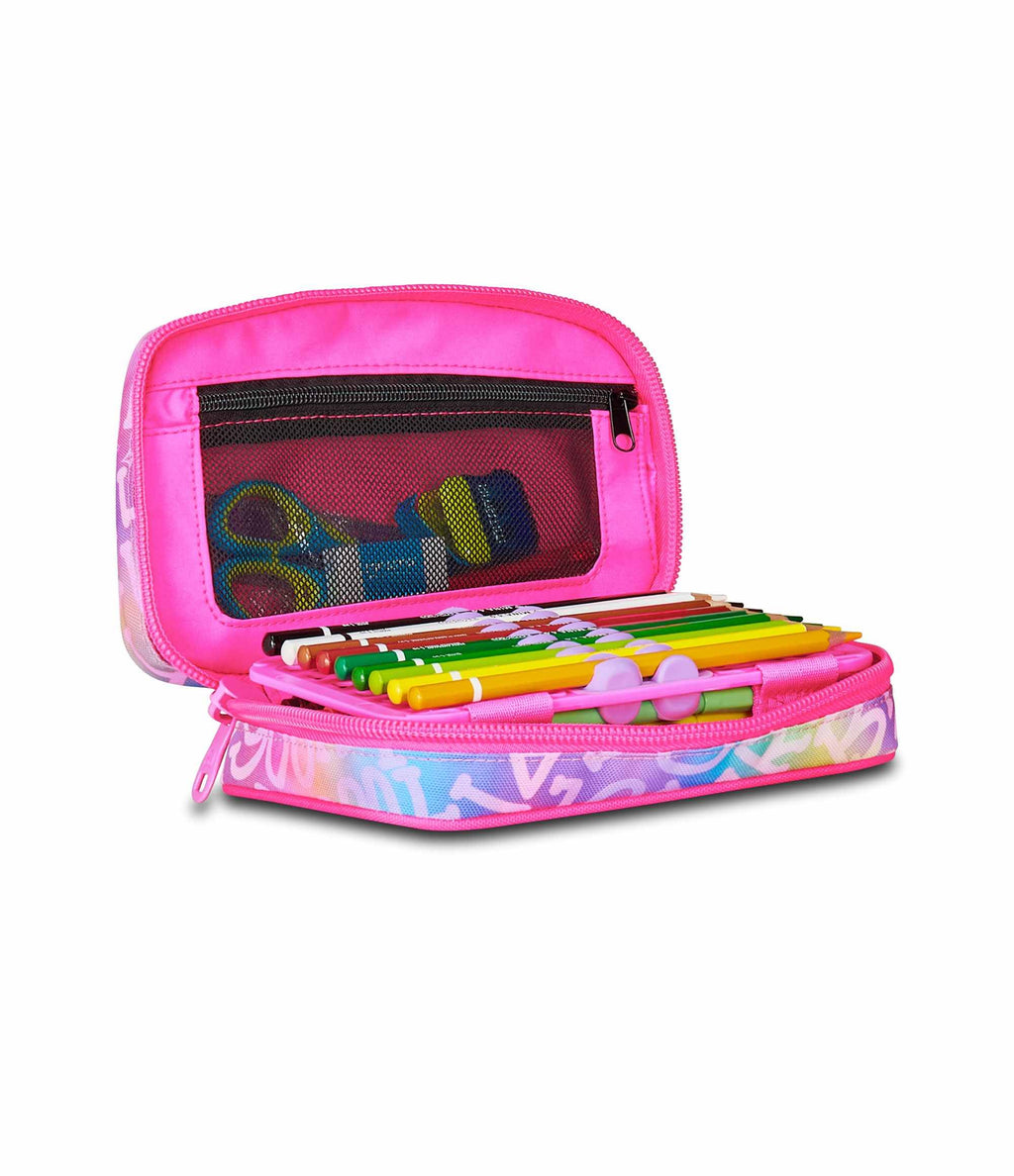 Astuccio SJ Gang Speed Pad Rosa – Mono Scomparto con Plance Amovibili, Completo, Bambina