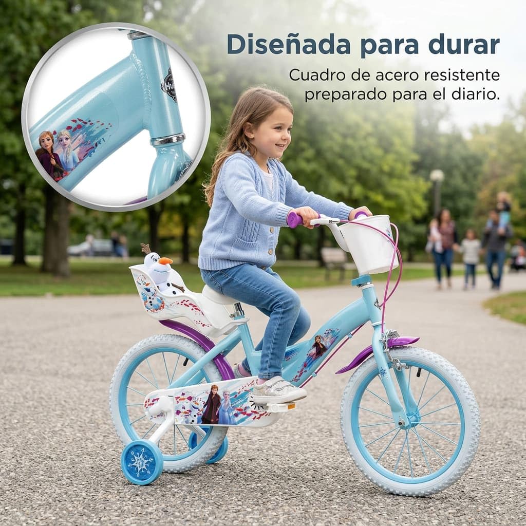Bicicletta Disney Frozen 16 TOIMSA Huffy – Bambini 5-8 Anni, Struttura Acciaio