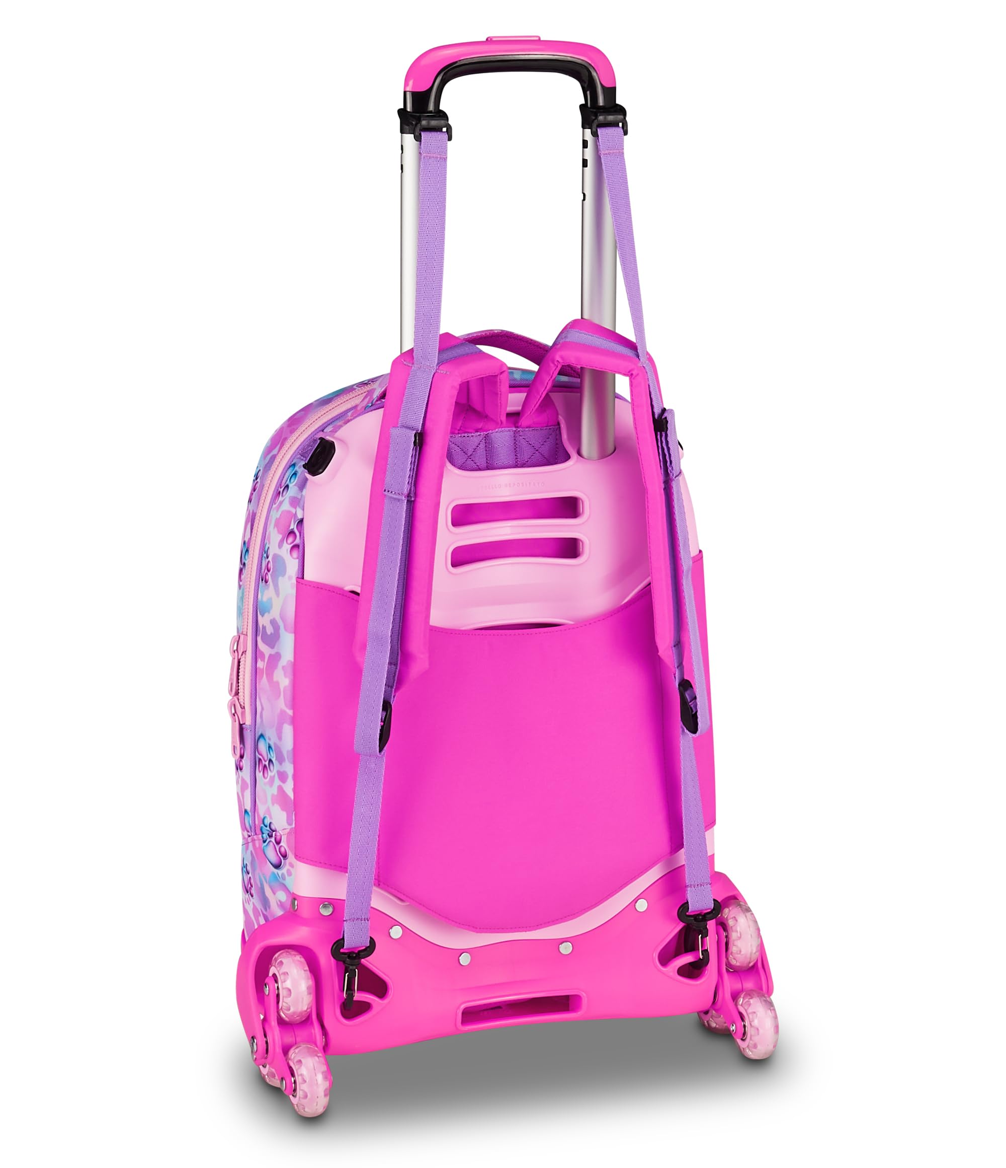 SJ Gang Trolley Jack 8 Ruote Glowcat Rosa 34L – 3 in 1 Scomponibile