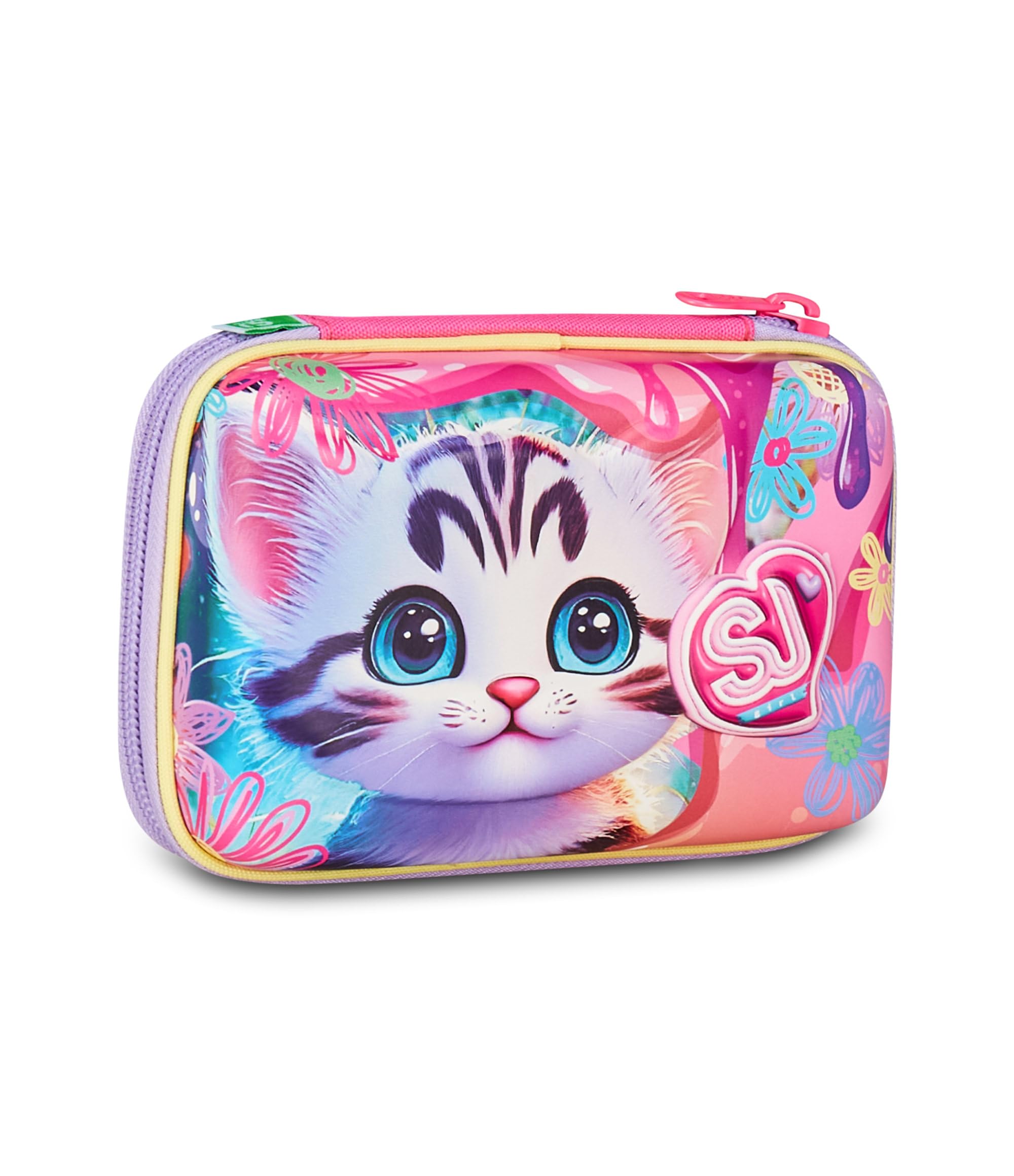 SJ Gang – Astuccio Speed Pad + Cat&Air Rosa | Mono Scomparto con Plance Amovibili | Completo di Penne e Colori | Scuola Elementare