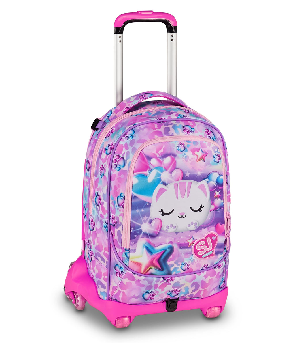 SJ Gang Trolley Jack 8 Ruote Glowcat Rosa 34L – 3 in 1 Scomponibile
