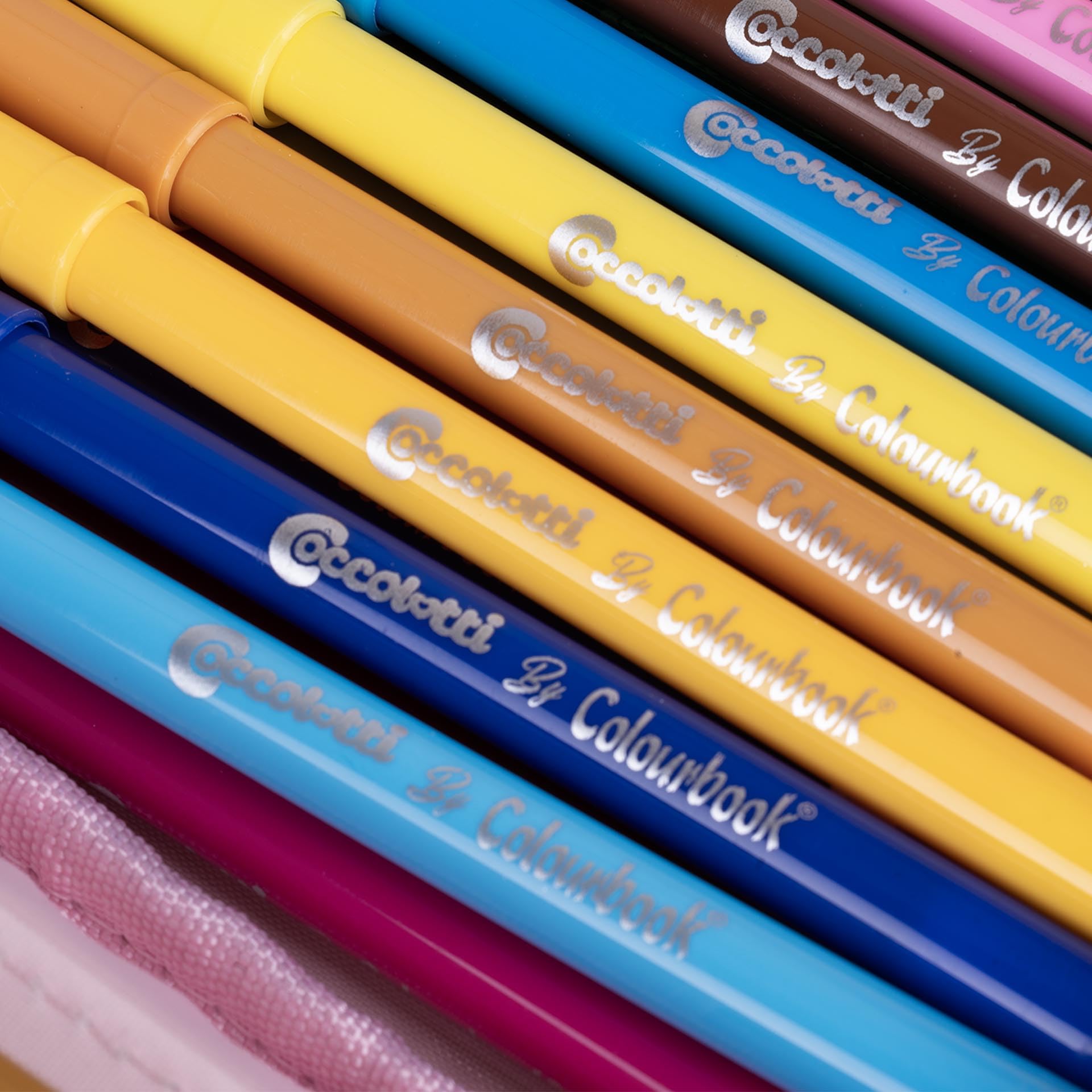 Astuccio Colourbook Coccolotti 1 Zip Rosa – Completo 30+ Pezzi | Scuola Elementare