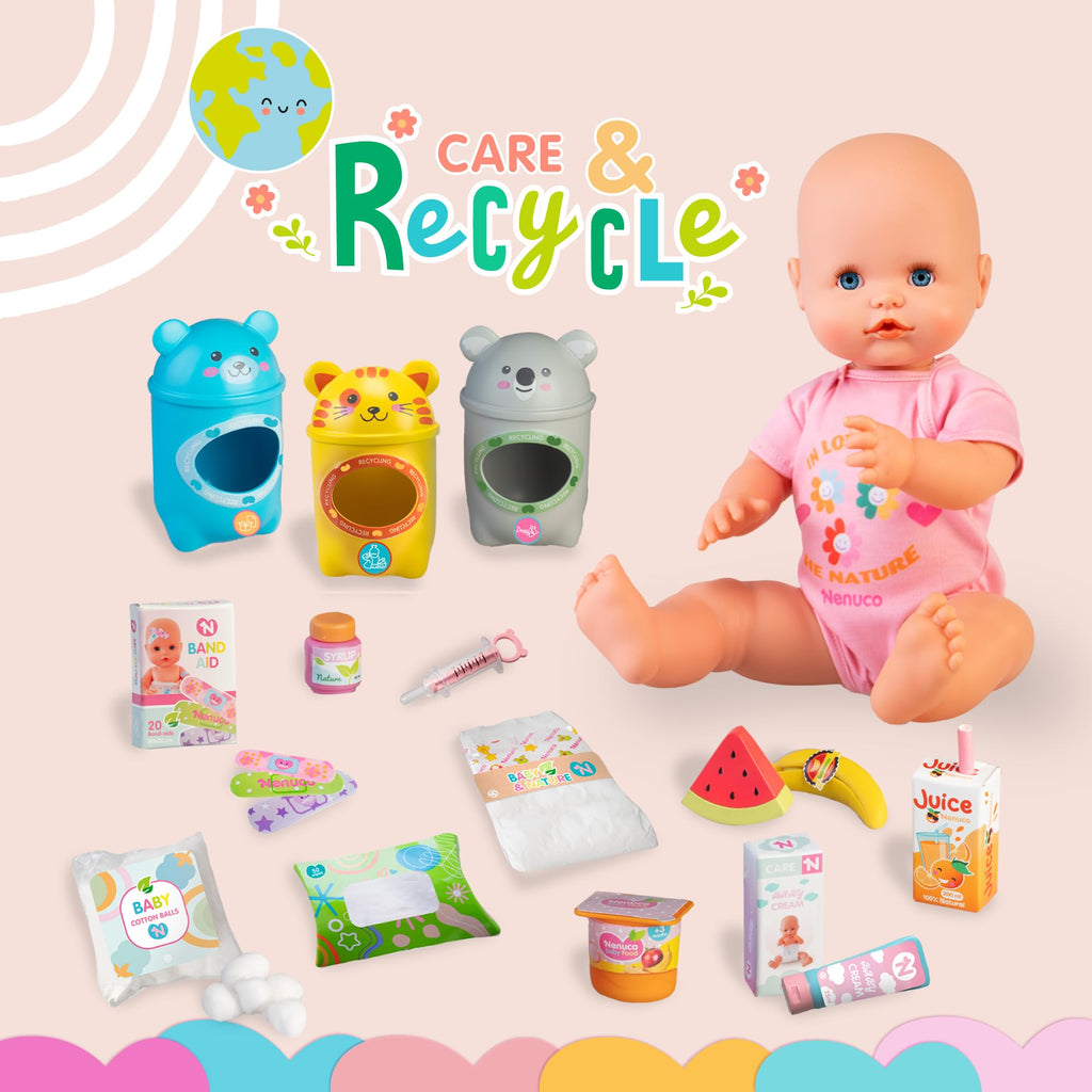 Nenuco Care & Recycle Bambola Ecologica con Accessori