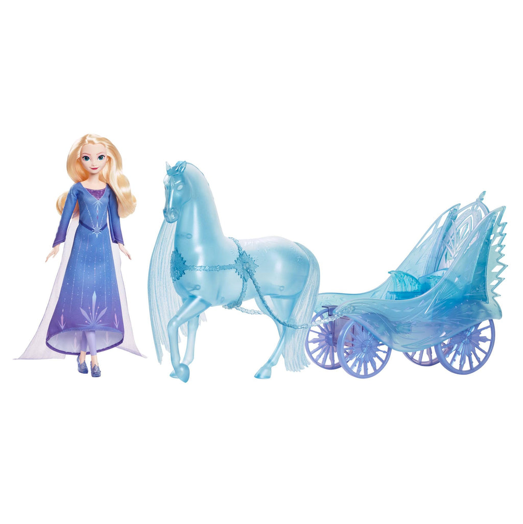 Mattel Disney Frozen Elsa Bambola con Nokk e Carrozza – JBG56
