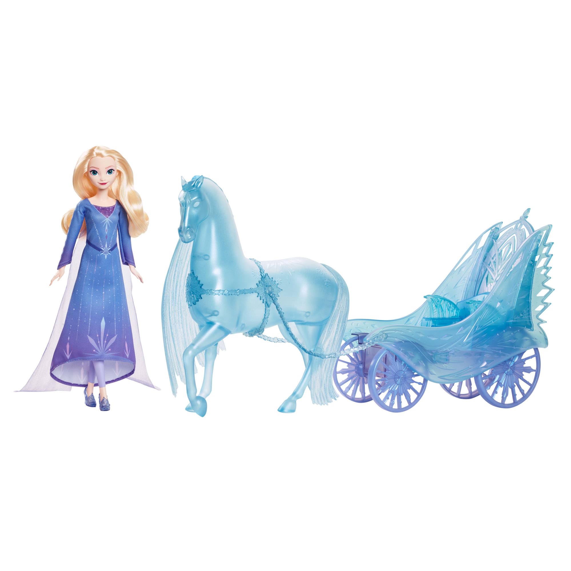 Mattel Disney Frozen Elsa Bambola con Nokk e Carrozza – JBG56