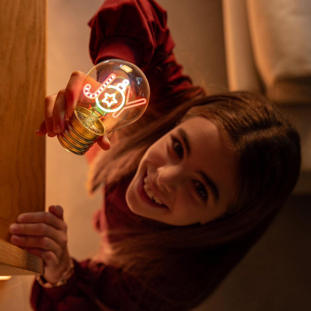 Legami Lampada da Tavolo a Bulbo Joy – Ricaricabile USB, Wireless, Solo Uso Interno | 6,8x10,5 cm