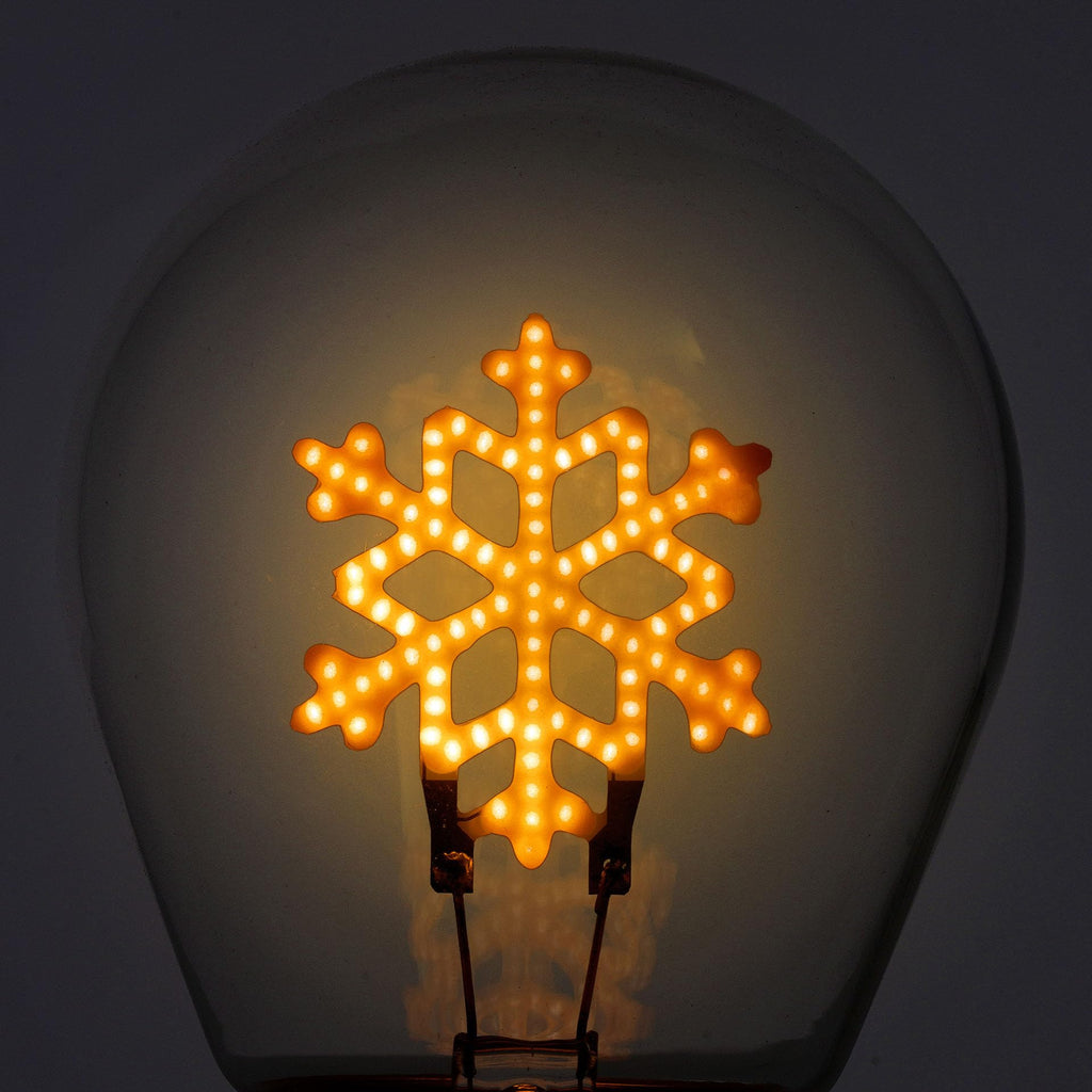 Legami Lampada da Tavolo a Forma di Bulbo Fiocco di Neve - Ricaricabile USB, Wireless
