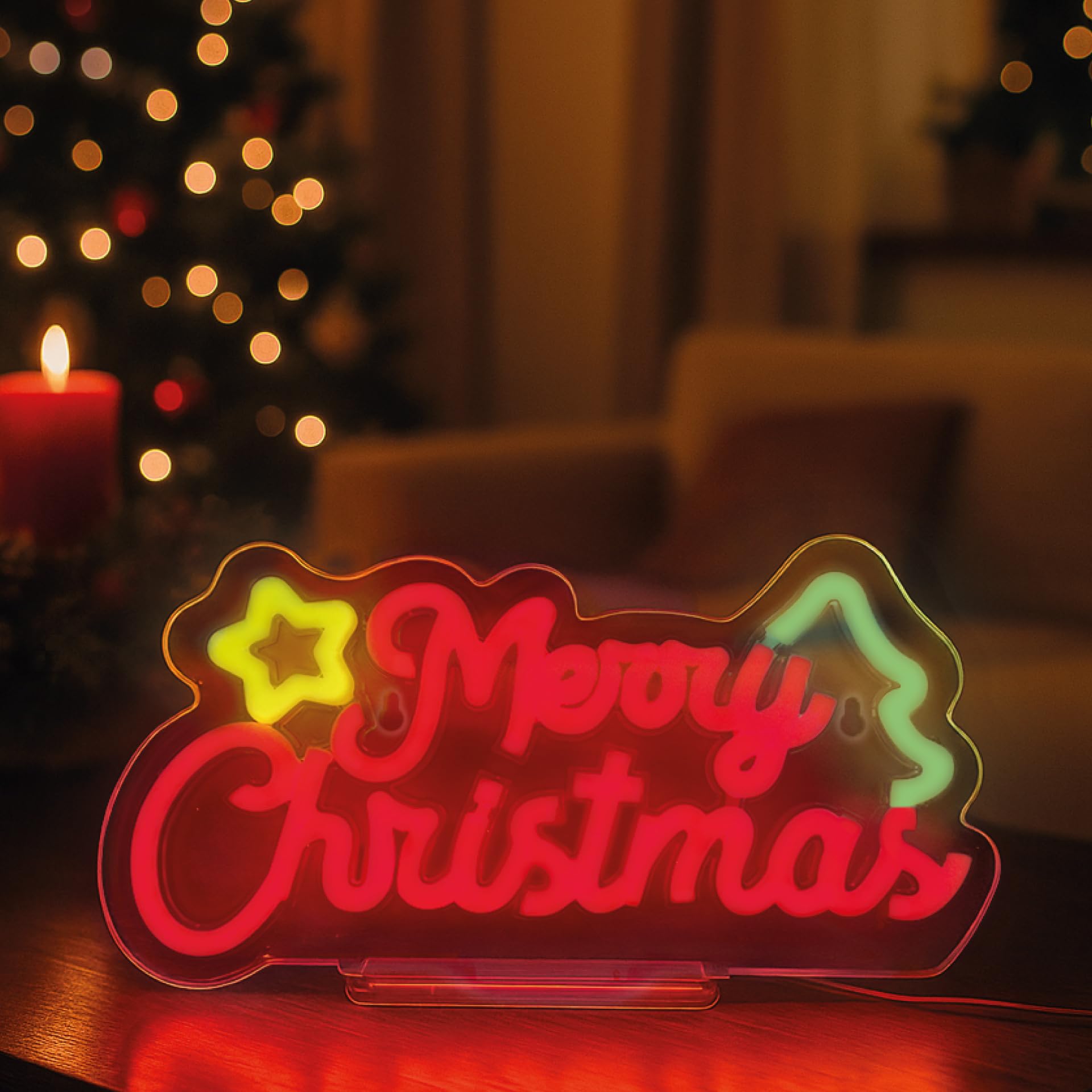 Legami Insegna Luminosa Neon Albero di Natale – Solo Uso Interno