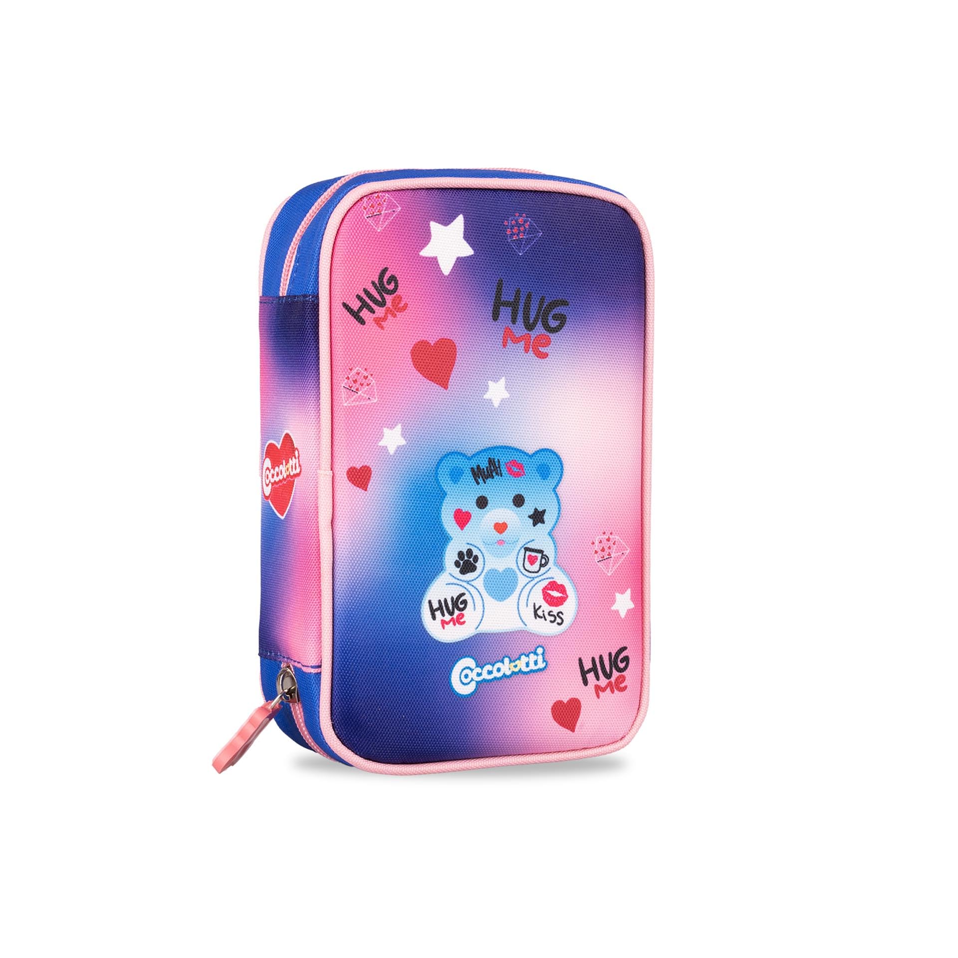 Astuccio Colourbook Coccolotti 1 Zip Rosa – Completo 30+ Pezzi | Scuola Elementare