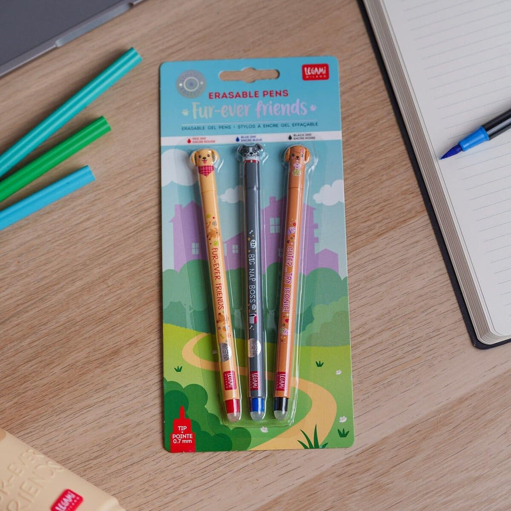 Legami Set Penne Cancellabili Fur-ever Friends e Farm Sweet Farm – Limited Edition