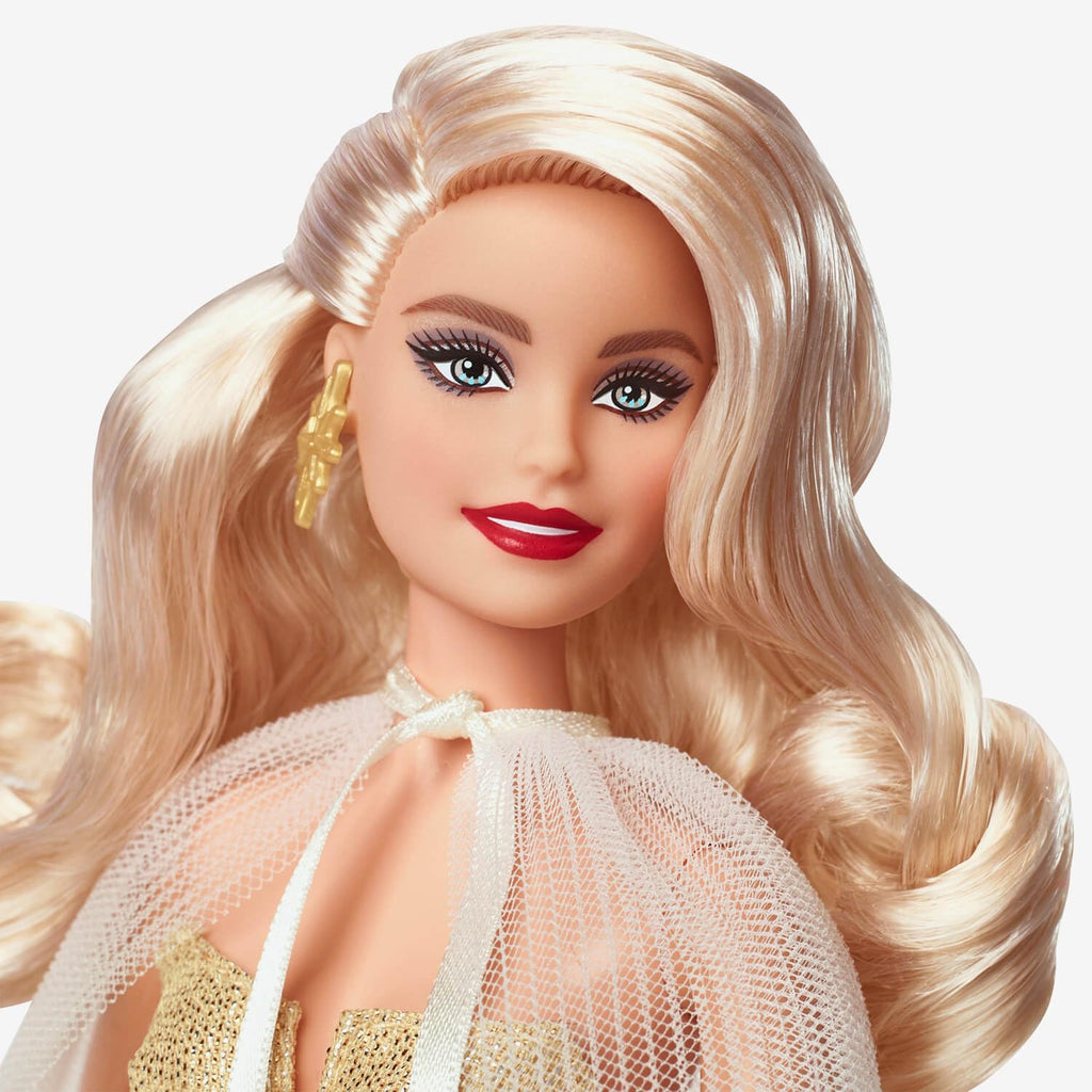 Barbie Signature Holiday 2023 Bambola da Collezione Abito Dorato – HJX08