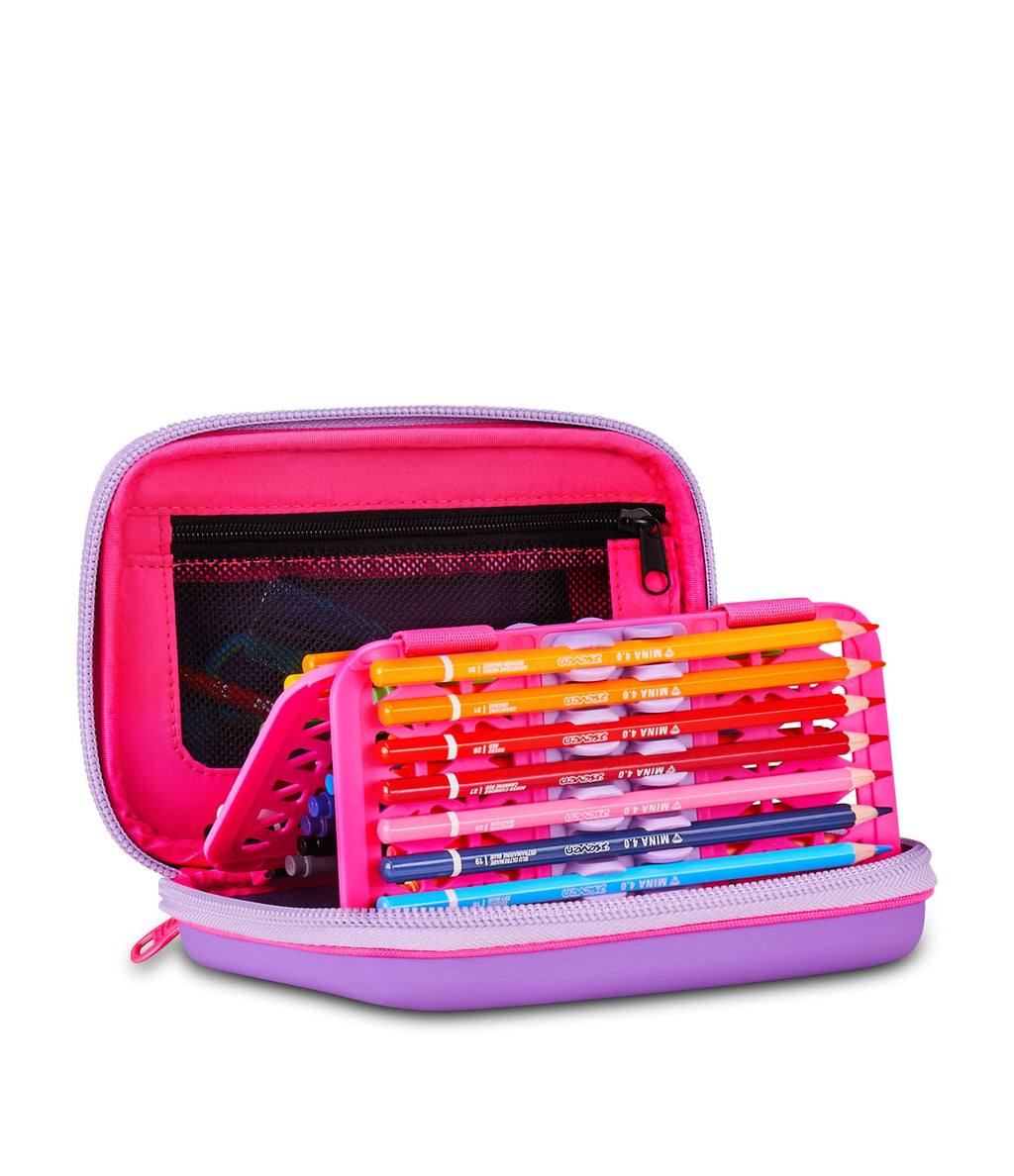 SJ Gang – Astuccio Speed Pad Rosa | Plance Amovibili, 44 Pezzi Completo | Mono Scomparto | Scuola Elementare Bambina