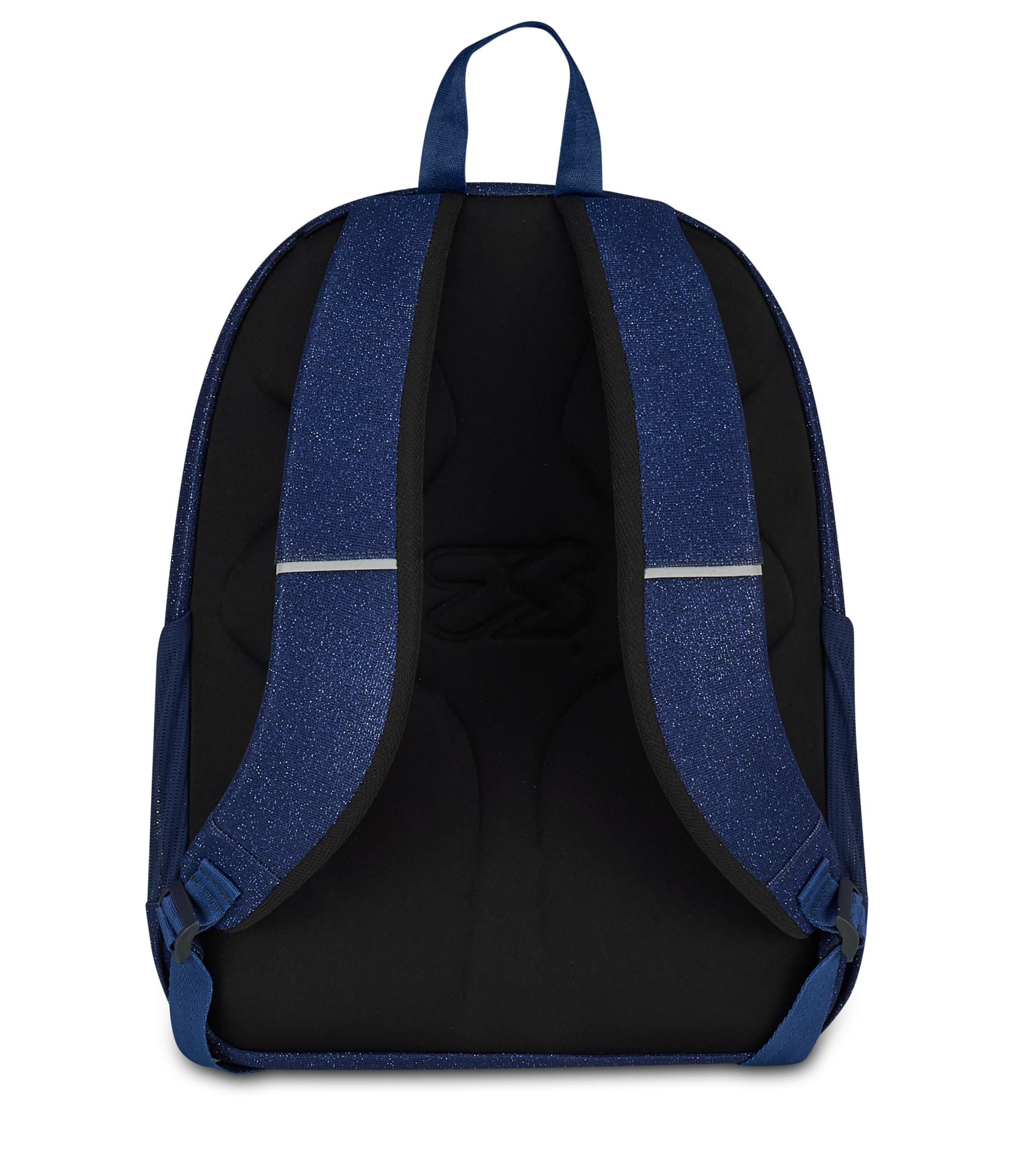 Seven Zaino Shiny Tech Blu Glitter 30L – Doppio Scomparto con Tasca PC