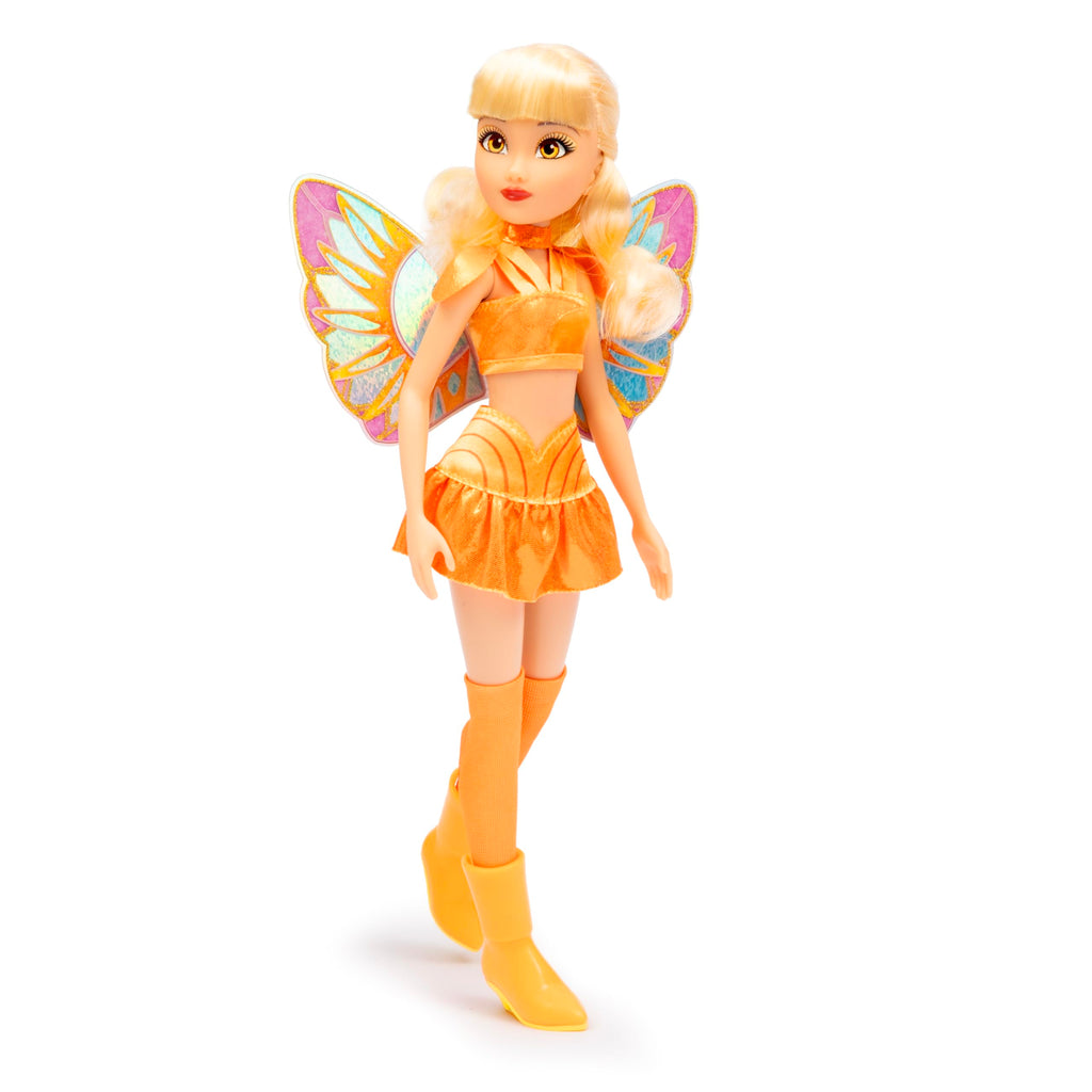 Winx Club Bambola Stella – Ali Glitter Removibili e Giunture Articolate | Giocattolo Ufficiale