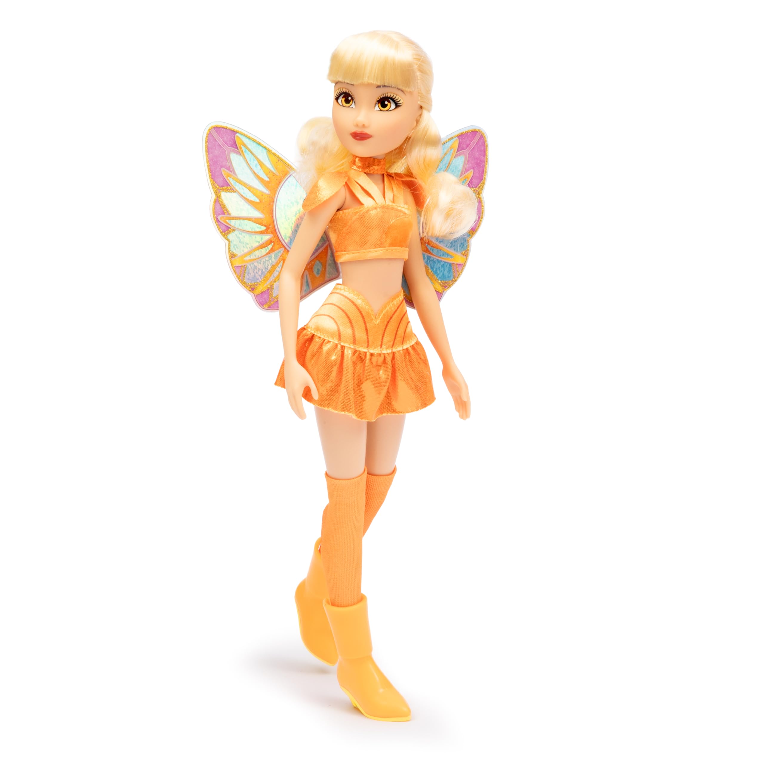 Winx Club Bambola Stella – Ali Glitter Removibili e Giunture Articolate | Giocattolo Ufficiale