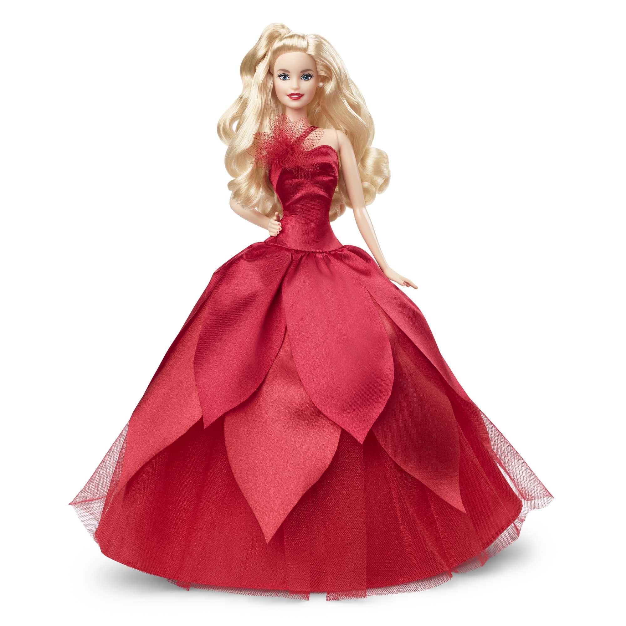 Barbie Signature Magia delle Feste 2022 – Bambola Bionda da Collezione con Abito Rosso | HBY03
