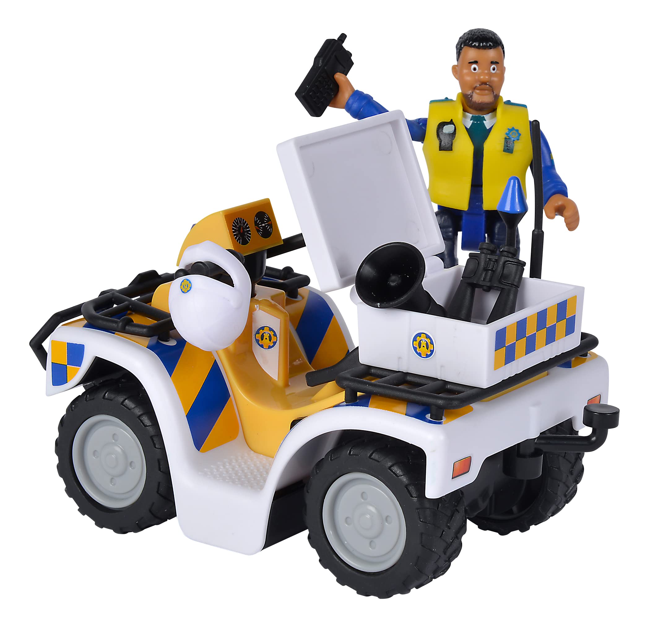 Sam il Pompiere Quad della Polizia con Statuetta Malcolm – Simba | Dai 3 Anni